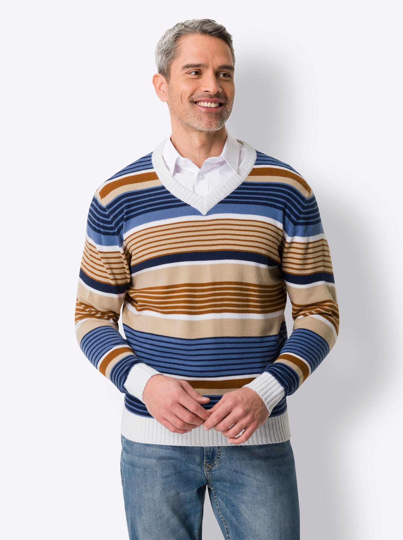 Classic V-Ausschnitt-Pullover »Pullover«