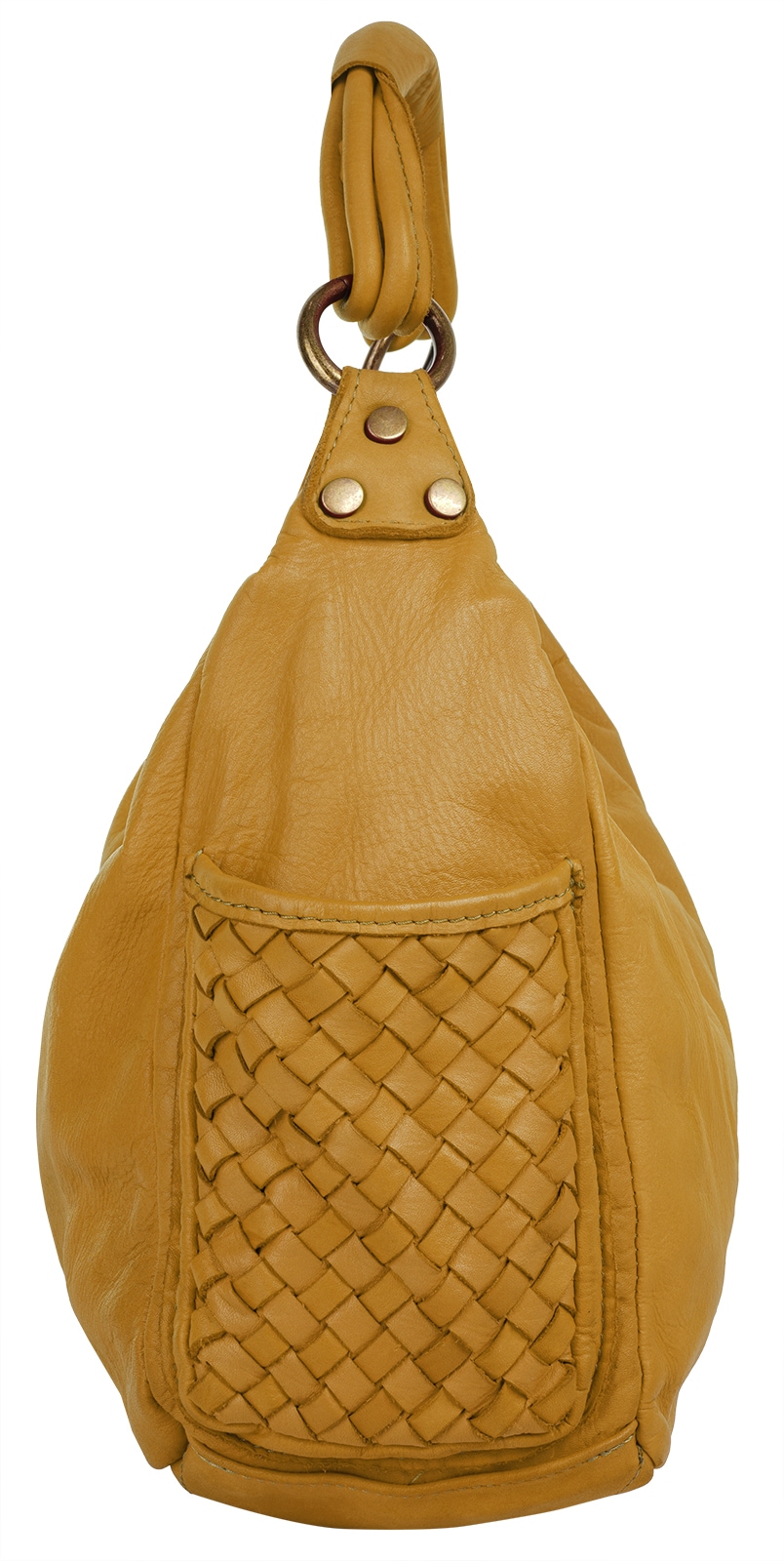 Samantha Look Henkeltasche, echt Leder, Made in Italy