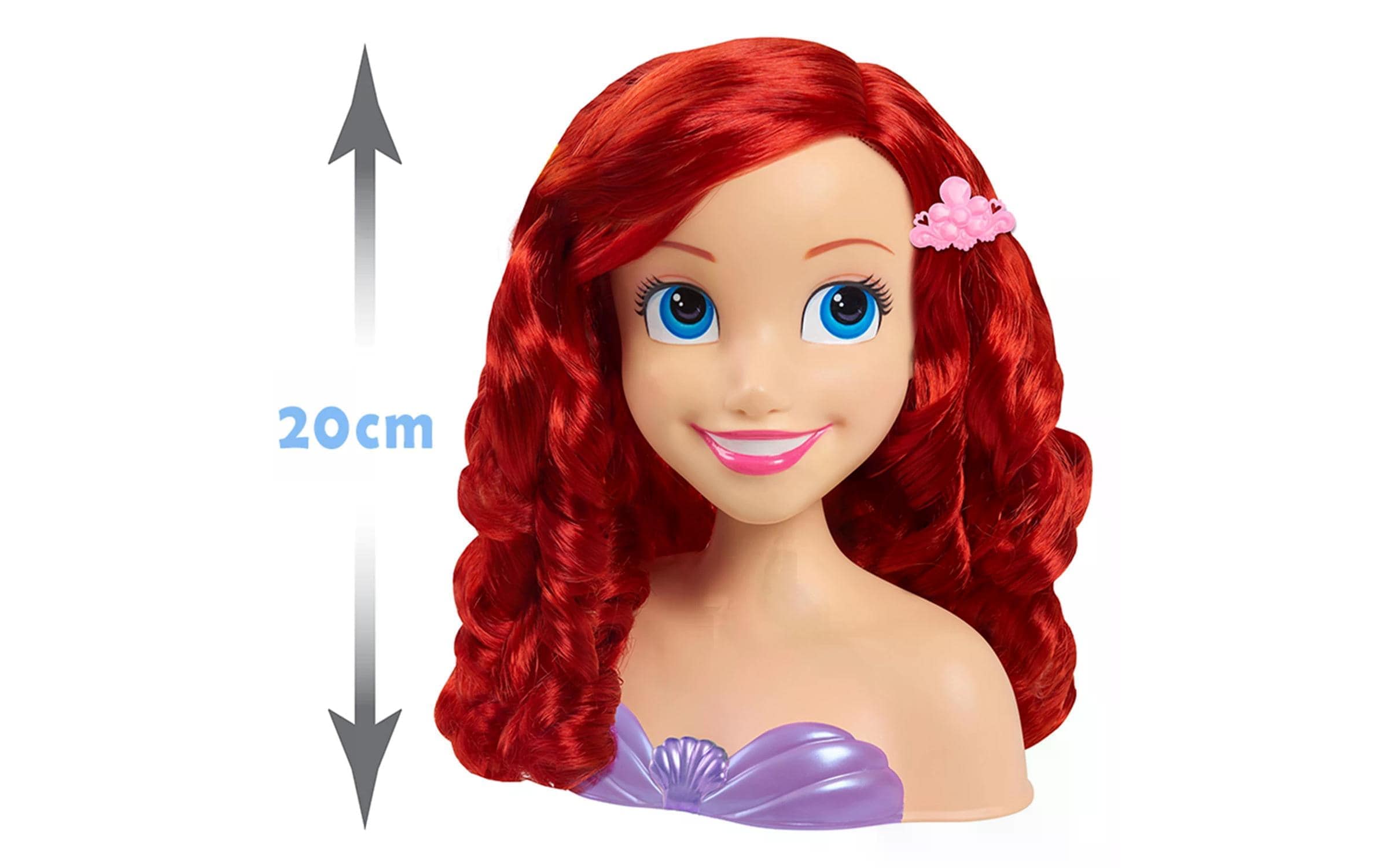 Disney Princess Spielzeug-Frisierkoffer »Beauty Disney Princess – Ariel Styling Head klein / 20 cm«