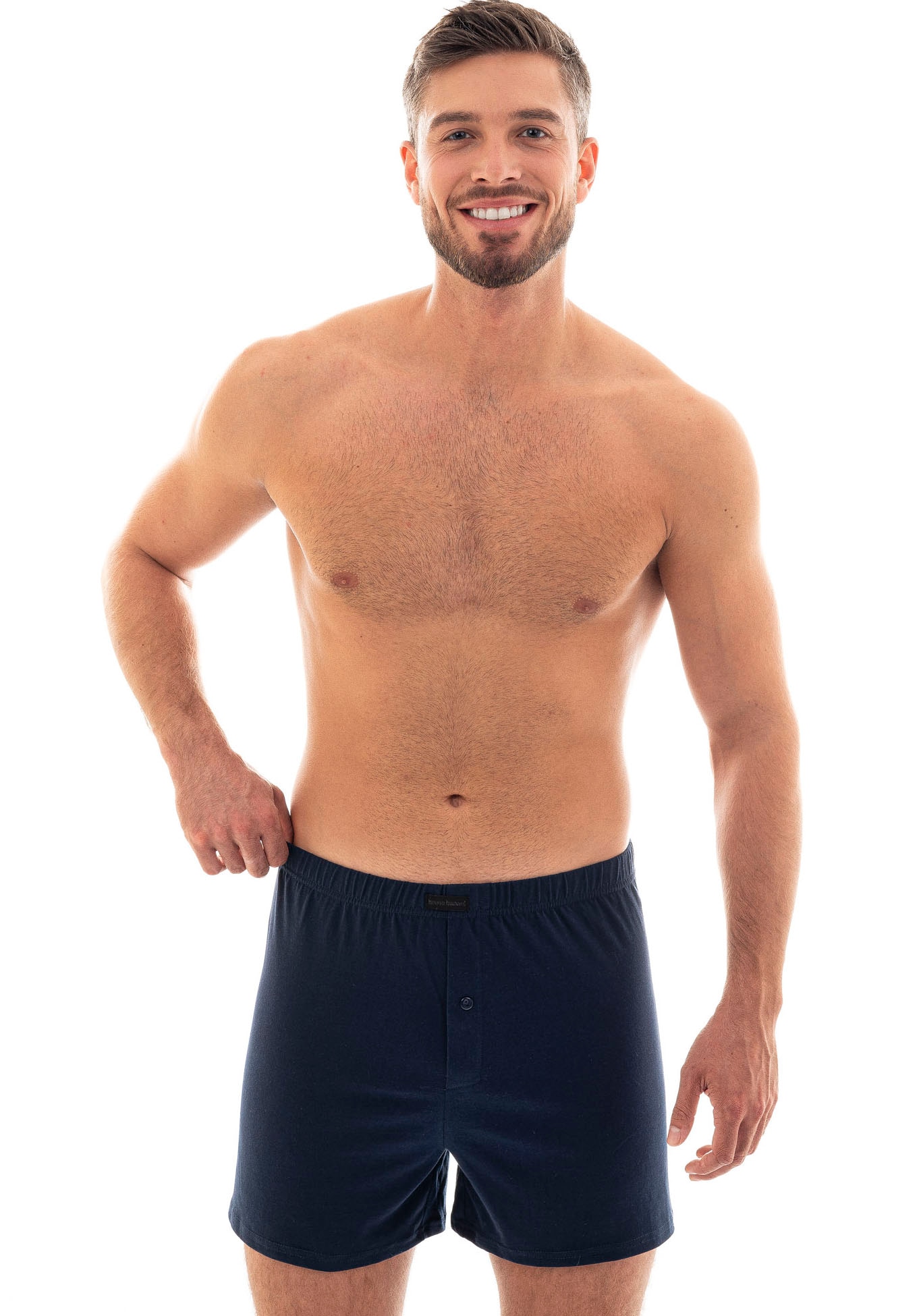 Bruno Banani Weiter Boxer »Loose Fit«, (2er Pack), mit Knopfleiste