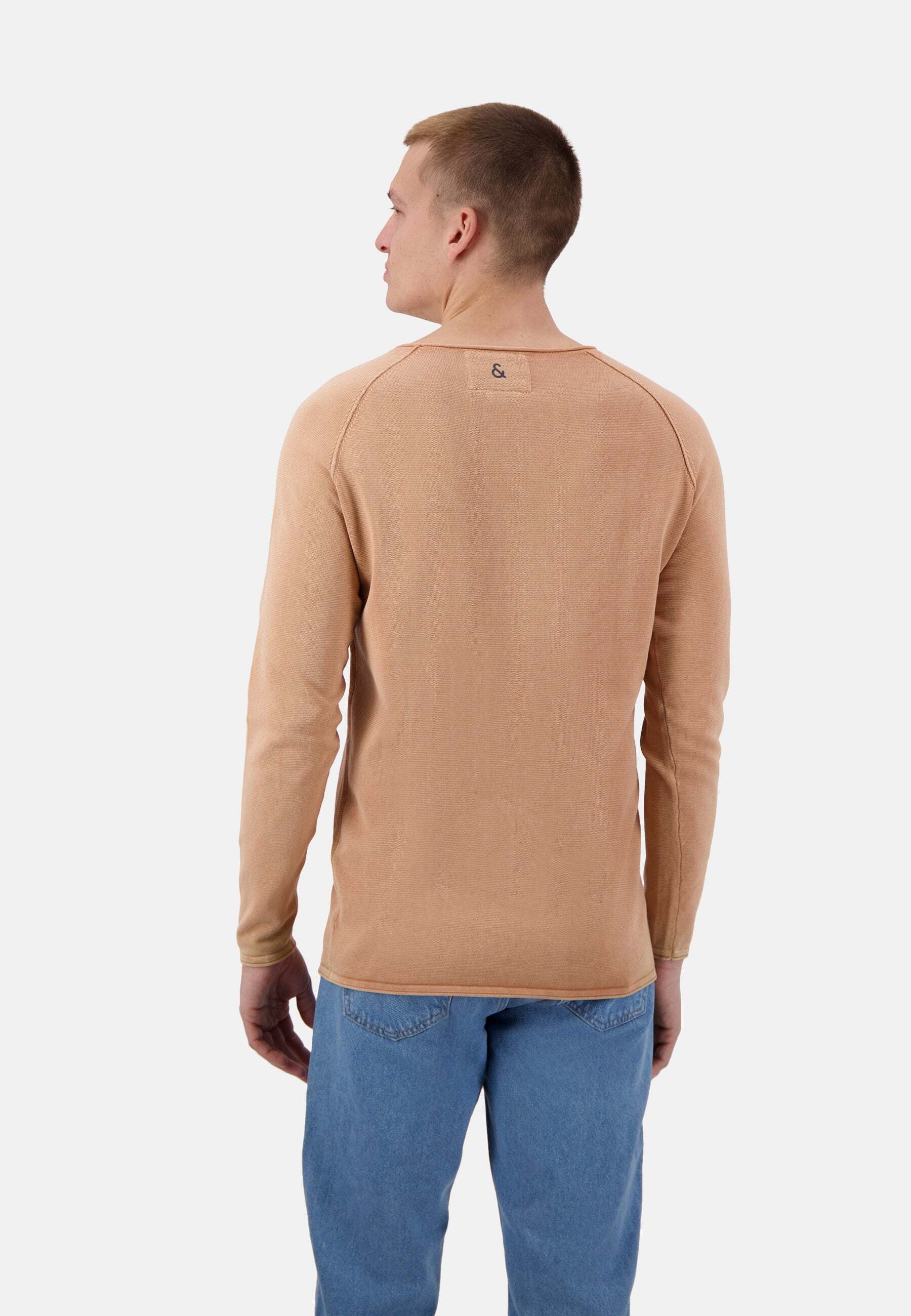 colours & sons Strickpullover »colours & sons Pullover Roundneck - Garment Dyed«