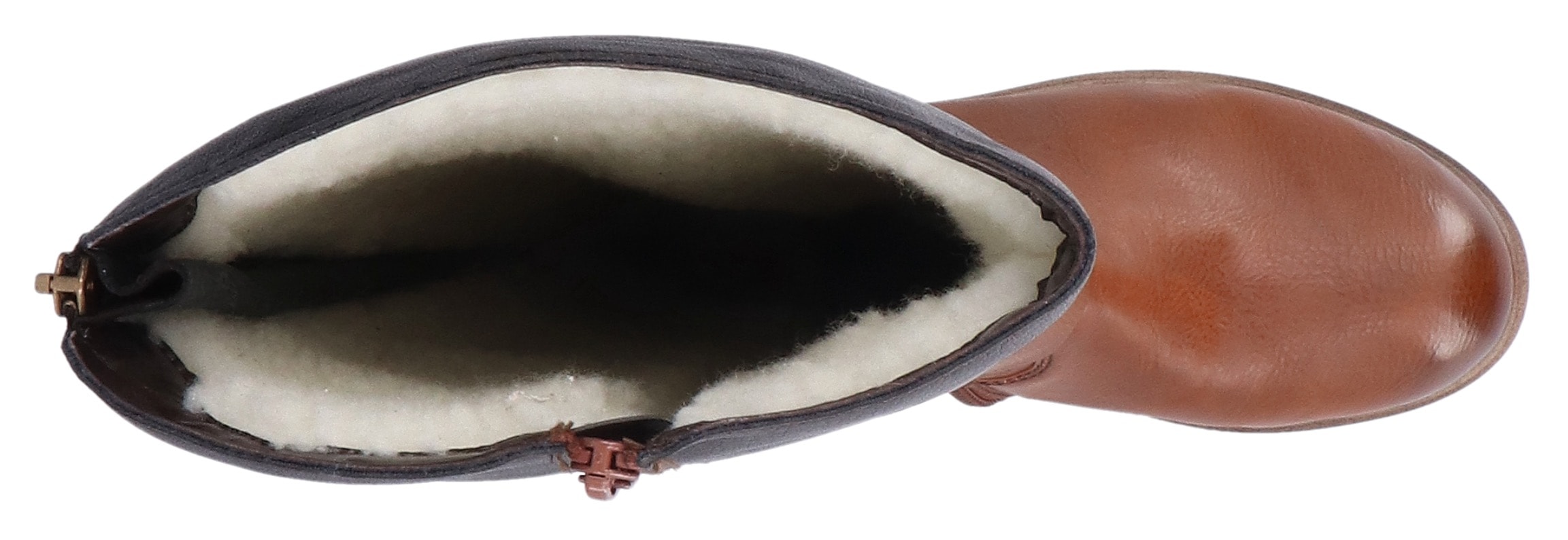Rieker Winterstiefel, Langschaftstiefel, TEX-Membran, Blockabsatz, Innenreissverschluss