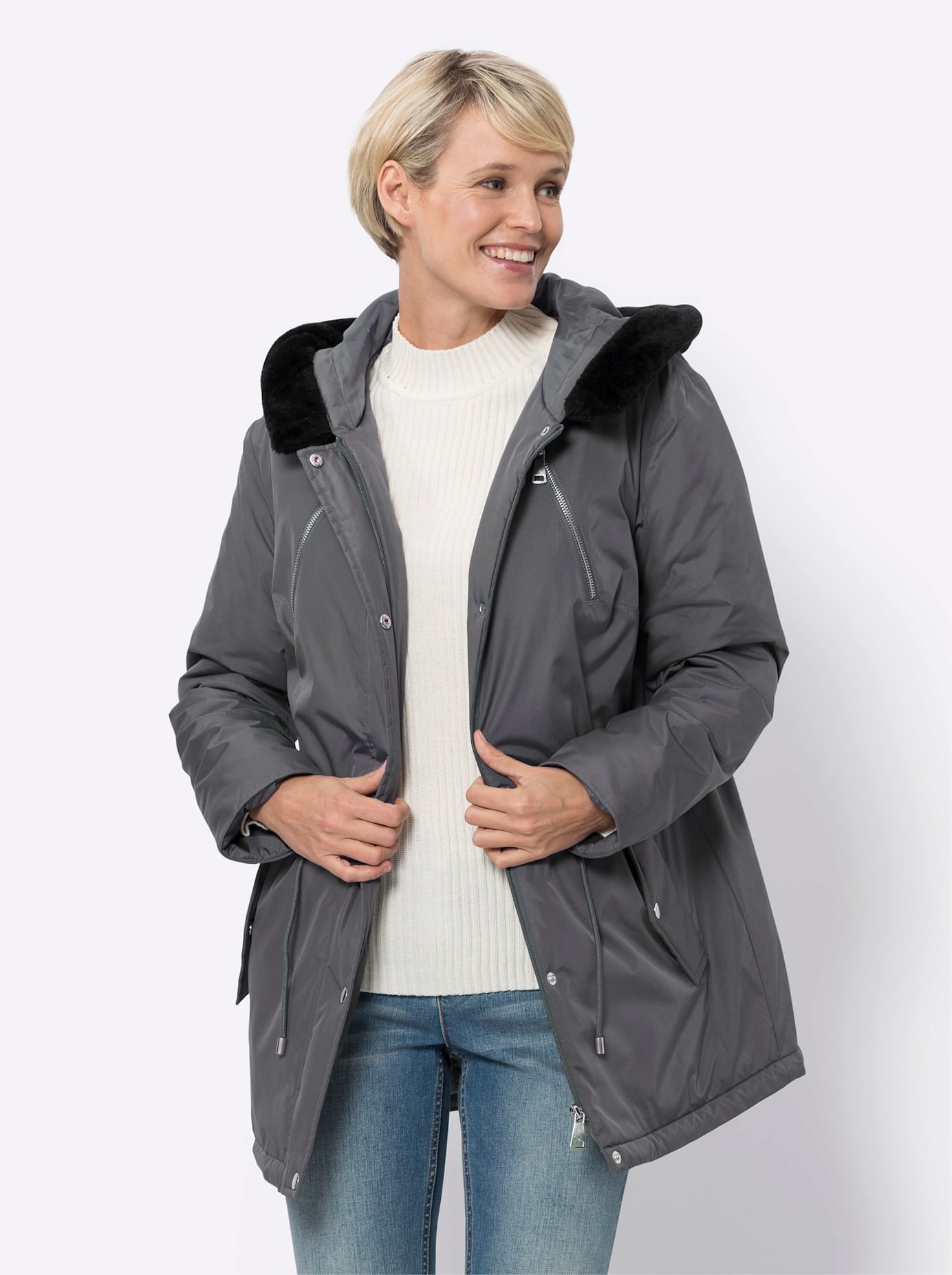 Classic Basics Anorak, mit Kapuze