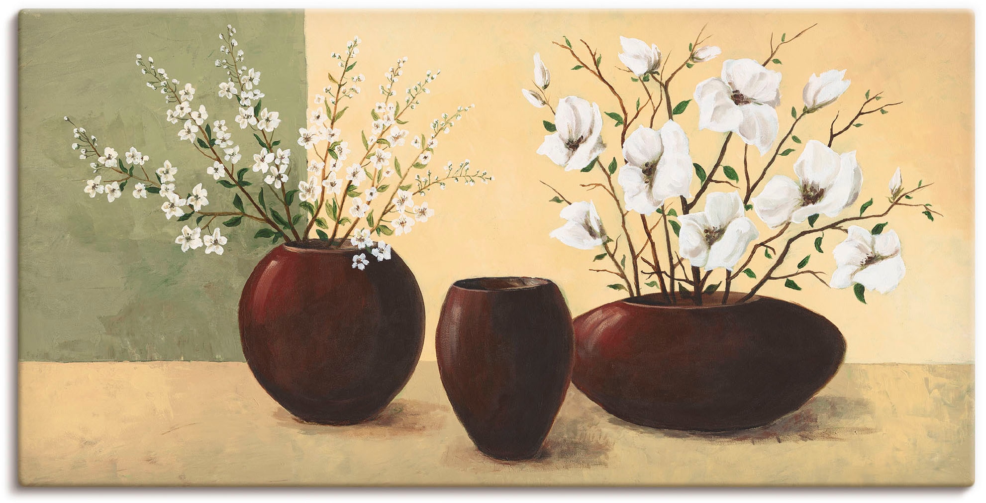 bestellen Artland Vasen Töpfe, | (1 Wandbild »Magnolien«, online Jelmoli-Versand & St.)