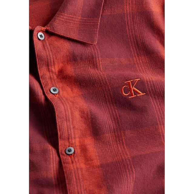 Calvin Klein Schlafanzug »L/S PANT SET«, mit Logostickerei auf der Brust  online kaufen | Jelmoli-Versand