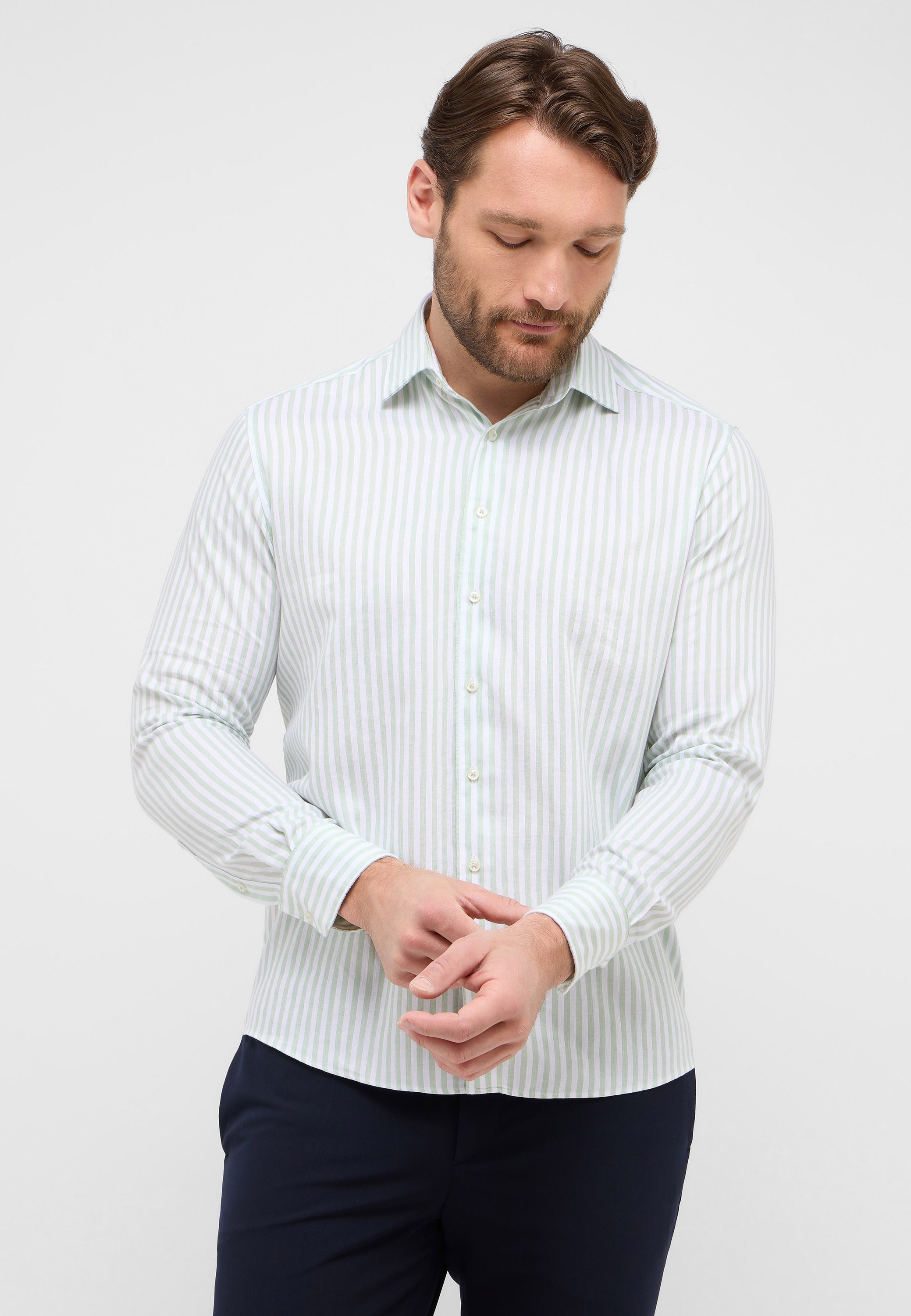 Eterna Langarmhemd »COMFORT FIT« EASY IRON (bügelleicht)