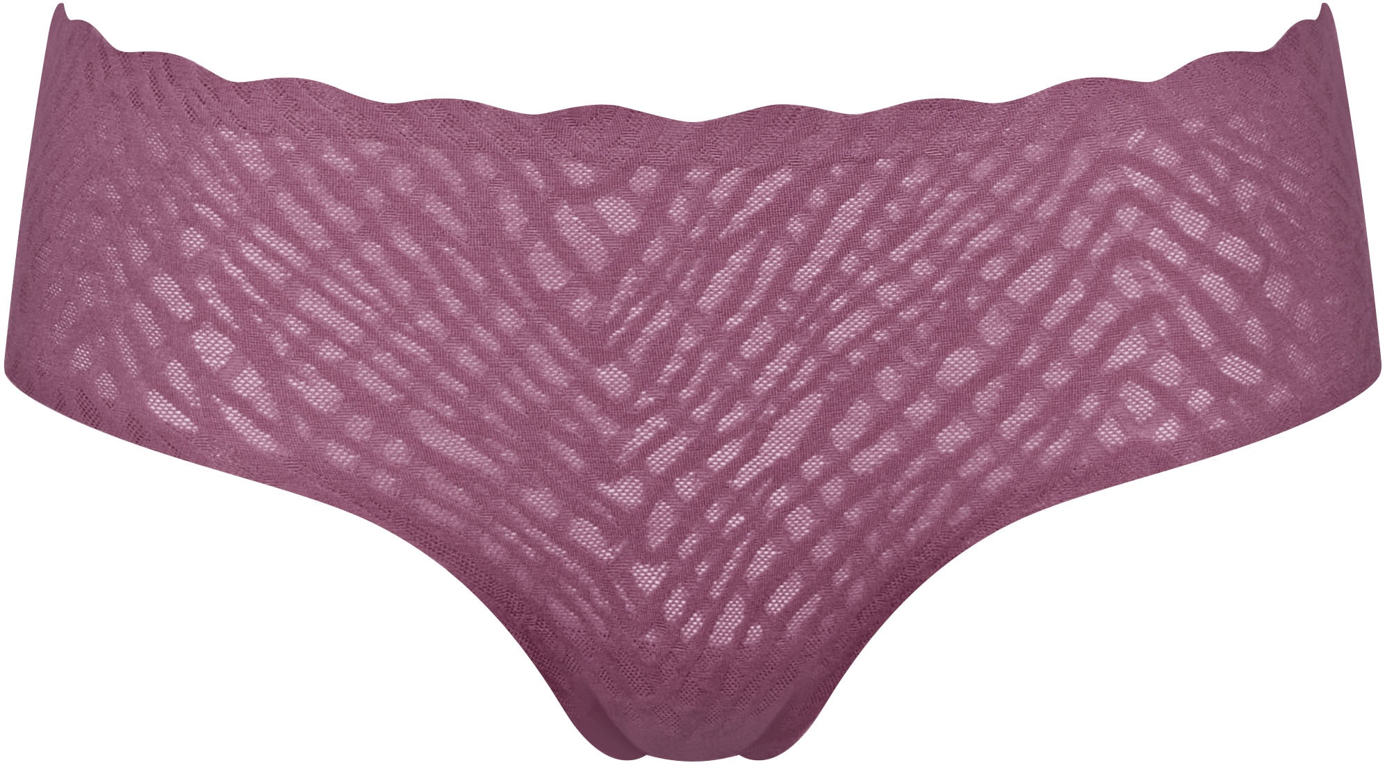 sloggi Slip »ZERO Feel Bliss Hipster«, gewellte Free-Cut-Kanten, tiefer Sitz, elastische Spitze mit Grafik