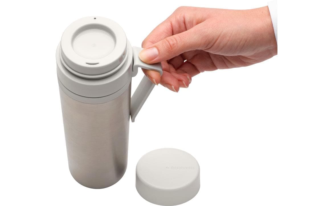 Brabantia Thermoflasche »Make & Take 500 ml, Hellgrau/Silberfarben«