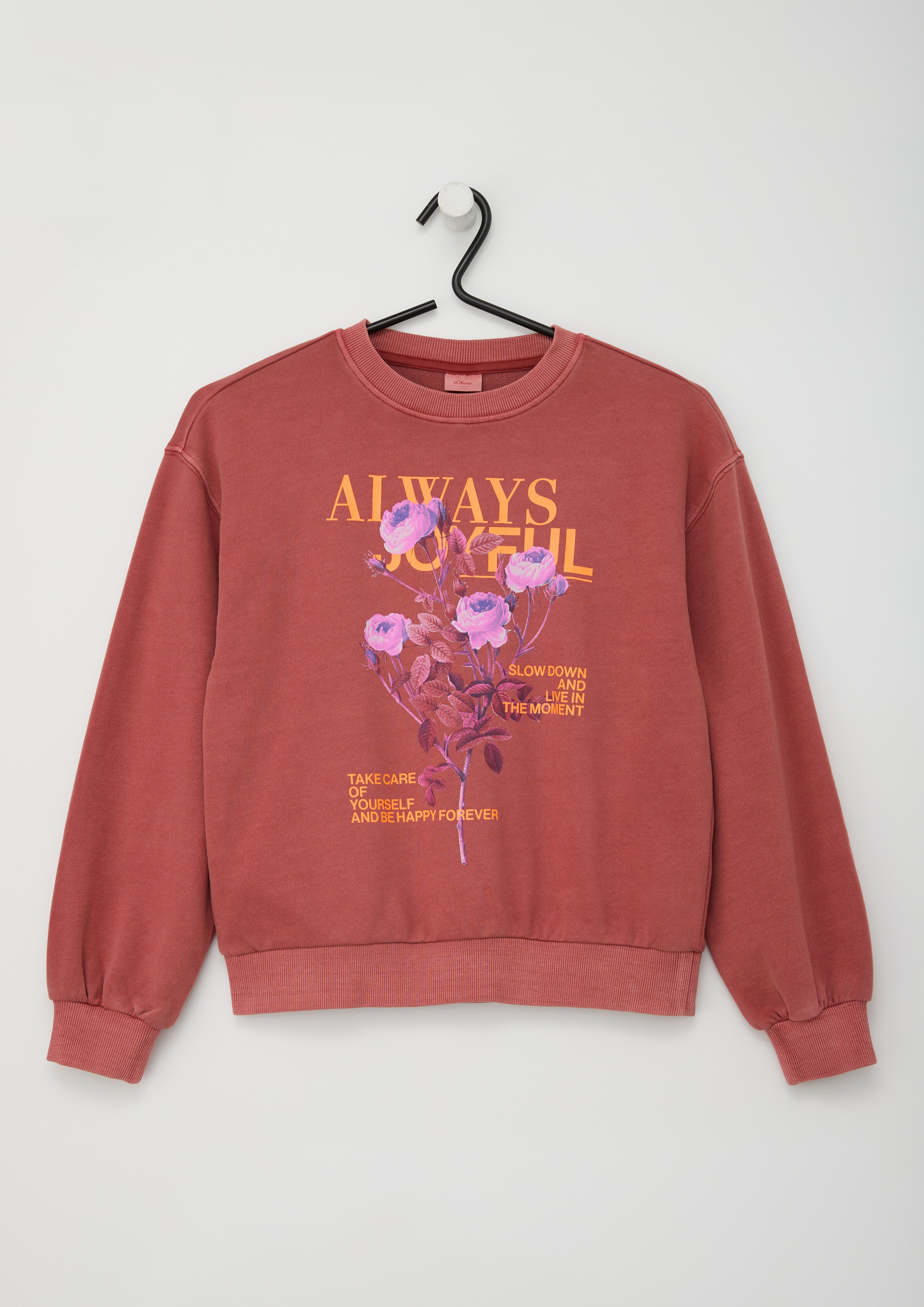 s.Oliver Junior Sweater, mit Frontprint