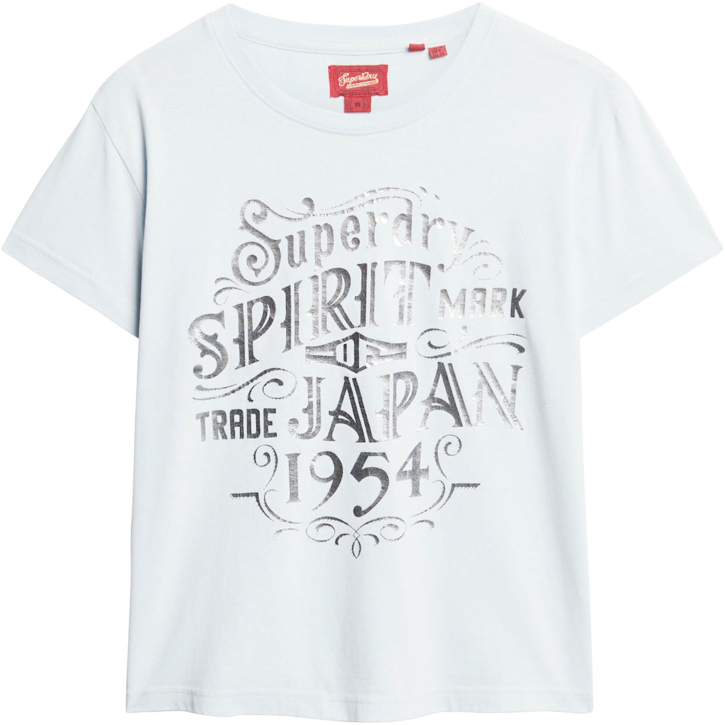 Superdry Print-Shirt »FOIL WORKWEAR FITTED TEE«