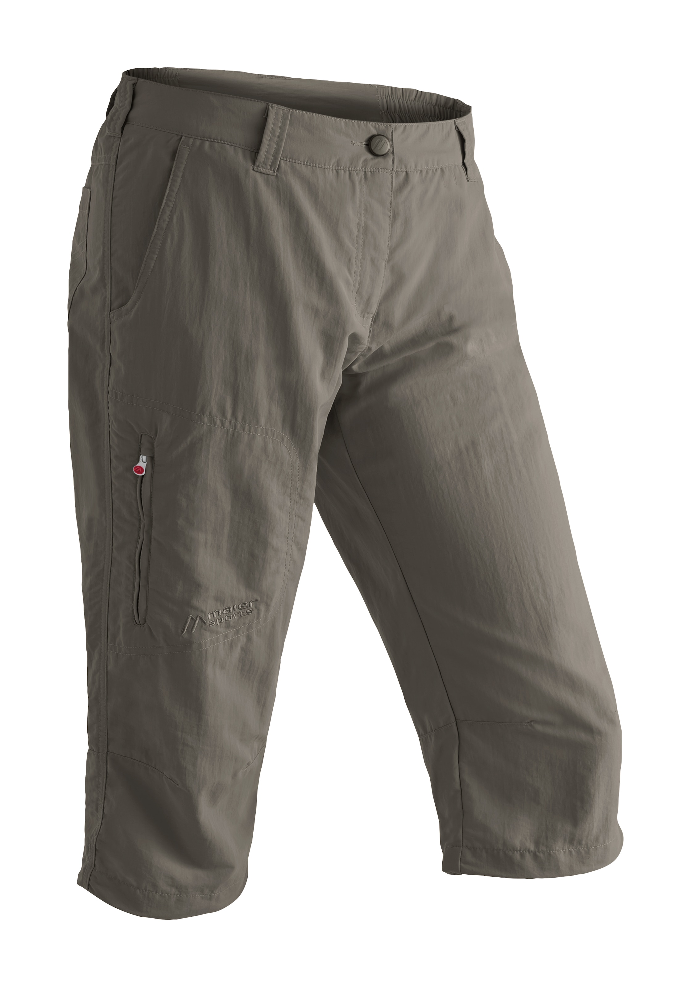 Maier Sports Caprihose "Neckar" kurze Hose Damen, luftige Wanderhose, leichte Outdoorhose, Reg Fit