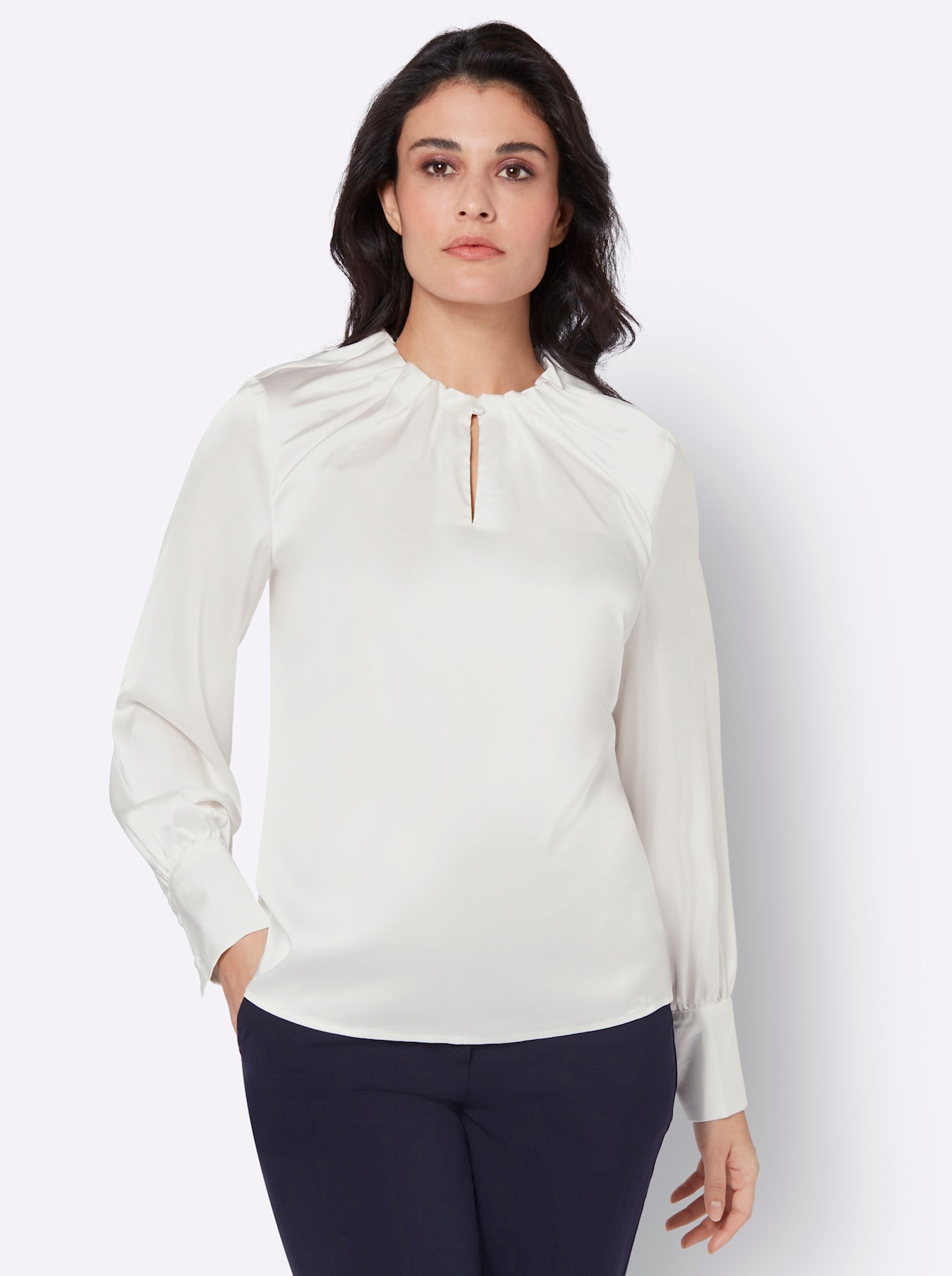 creation L Satinbluse