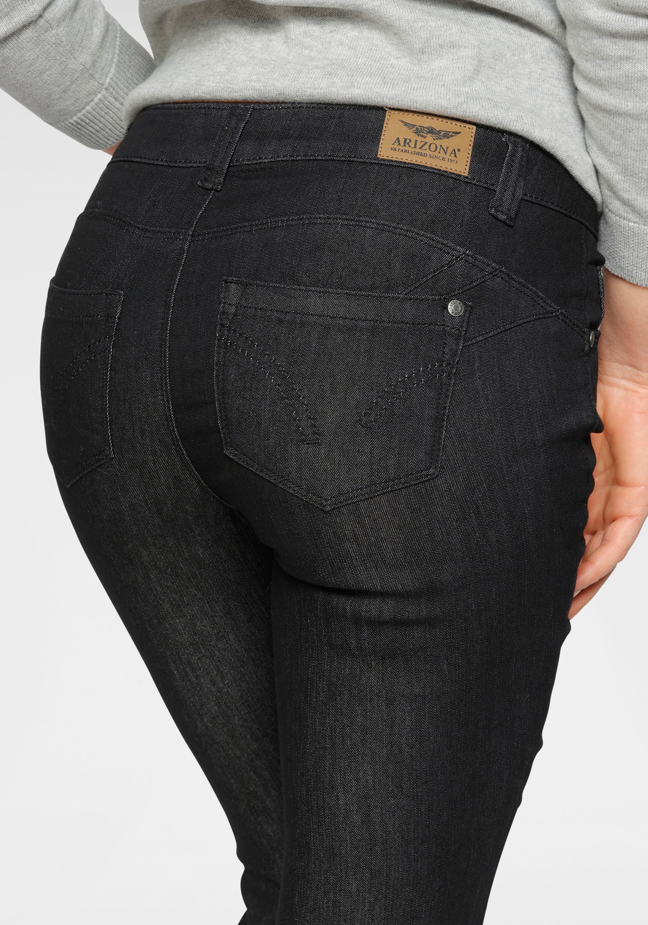 Arizona Bootcut-Jeans »Shaping«, Mid bei Schweiz Jelmoli-Versand online kaufen Waist