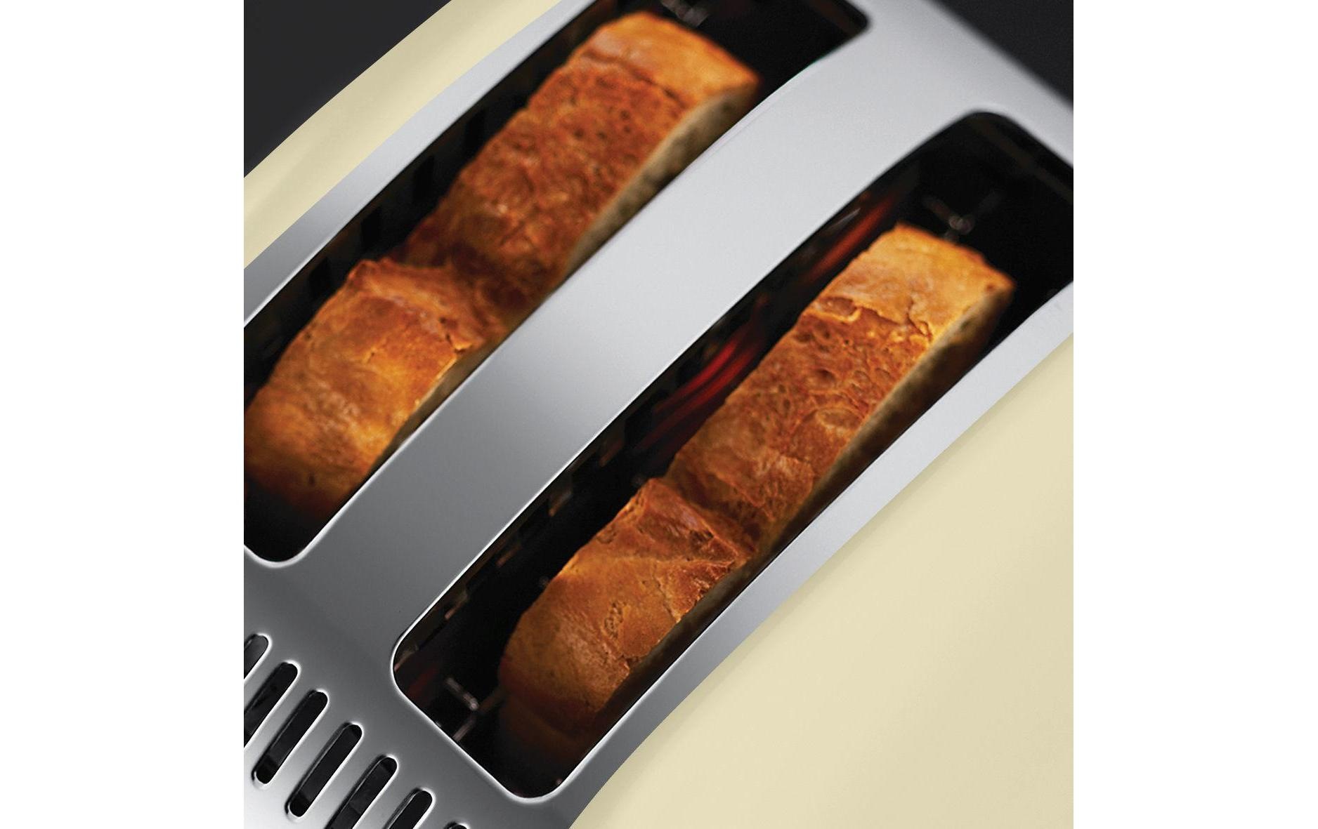 RUSSELL HOBBS Toaster »2333456 Beige«, für 2 Scheiben, 1100 W, extra breite Toastschlitze