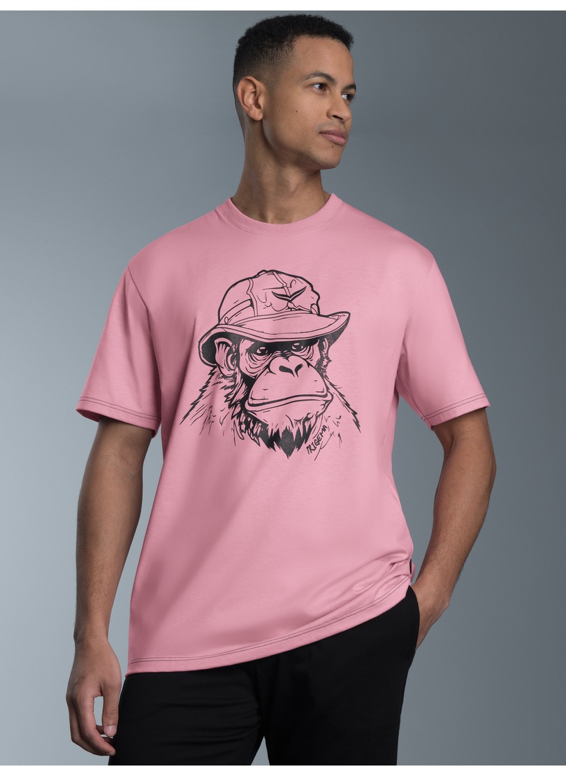 Trigema T-Shirt »TRIGEMA T-Shirt mit Affen-Printmotiv« 1 Stk.