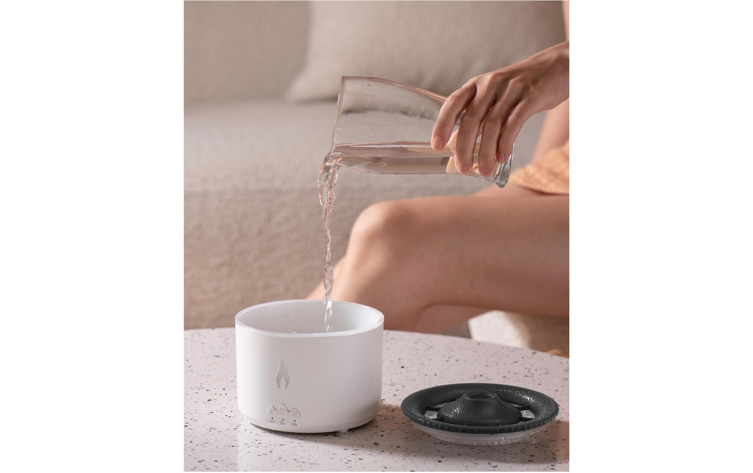 Diffuser »FTM Vulcano Weiss, 20 m²«, 0,36 l Wassertank