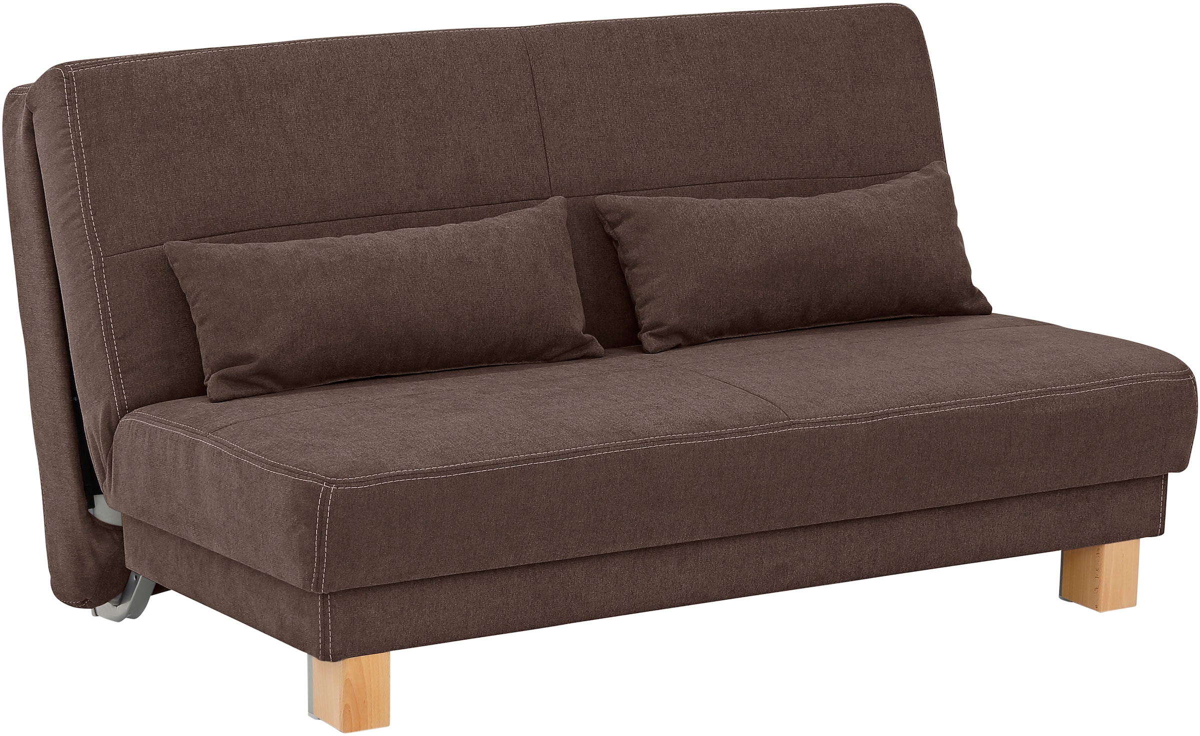 Home affaire Schlafsofa »Gina«, vom Sofa zum Bett mit einem Handgriff, in 4 Breiten, Nierenkissen