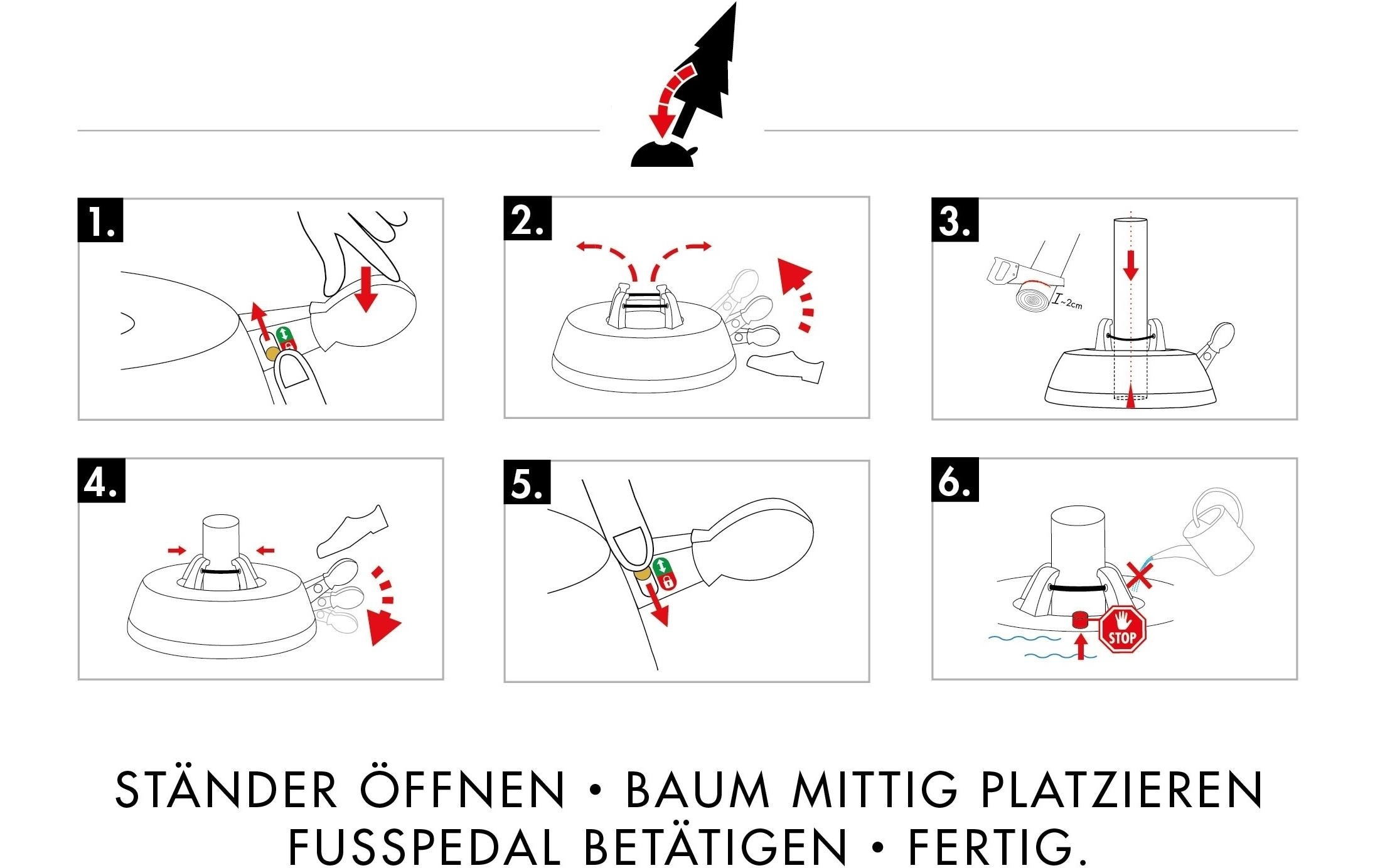 Krinner Christbaumständer »für Höhe 2m«