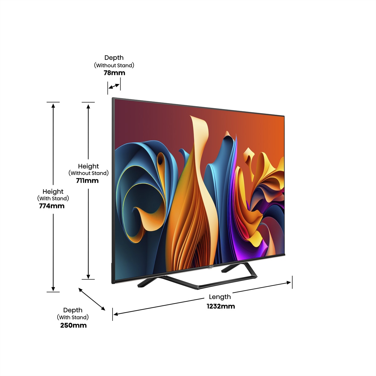 Hisense QLED-Fernseher »Hisense TV 55A7NQ, 55", 4K, QLED, 60Hz«, 139 cm/55 Zoll, UHD