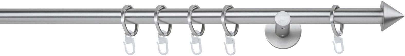 mydeco Gardinenstange »20mm Spitze Wandträger 6,5 cm«, 1 läufig-läufig, Fixmass