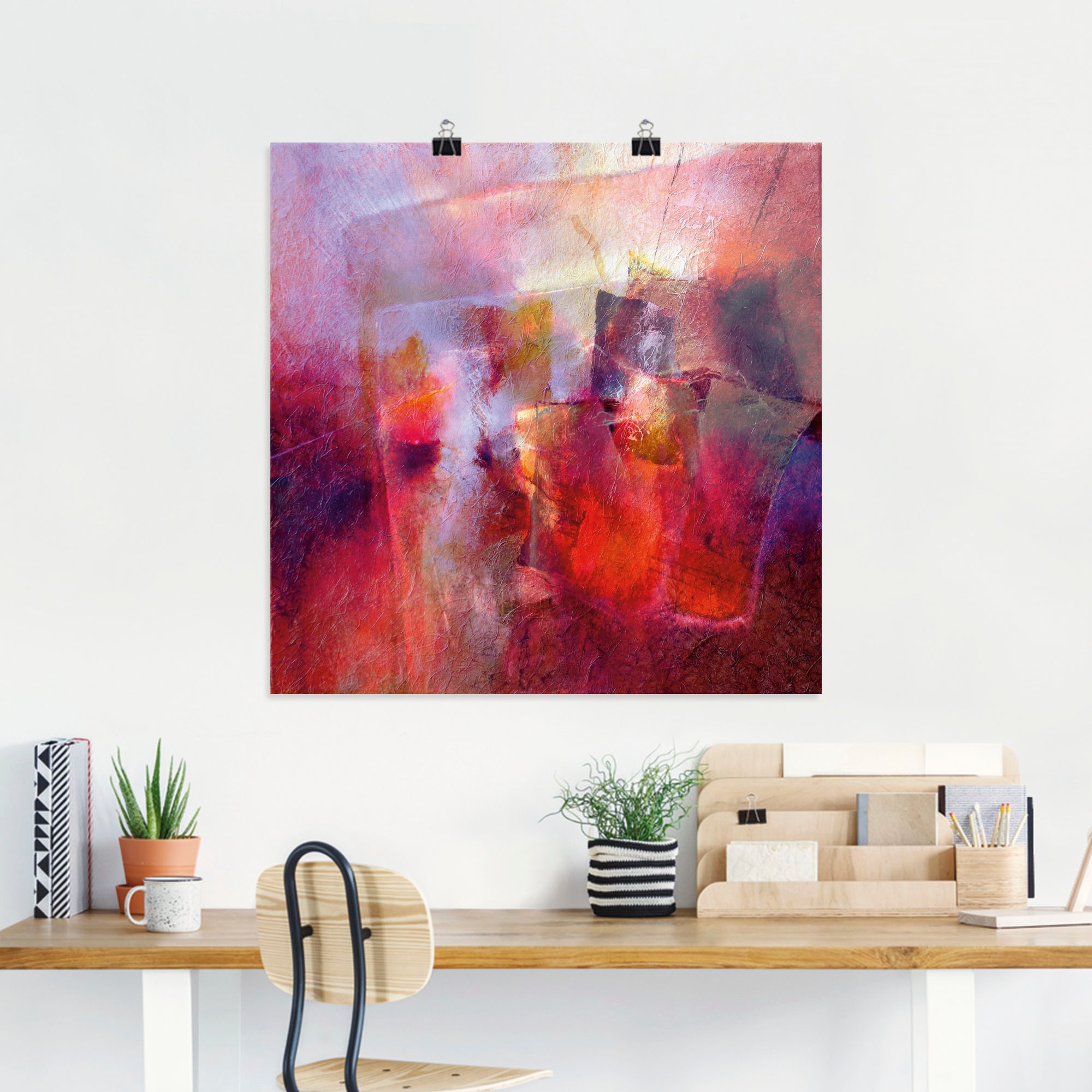 Artland Wandbild »Sommer Abstrakt«, Gegenstandslos, (1 St.), als Leinwandbild, Poster in verschied. Grössen