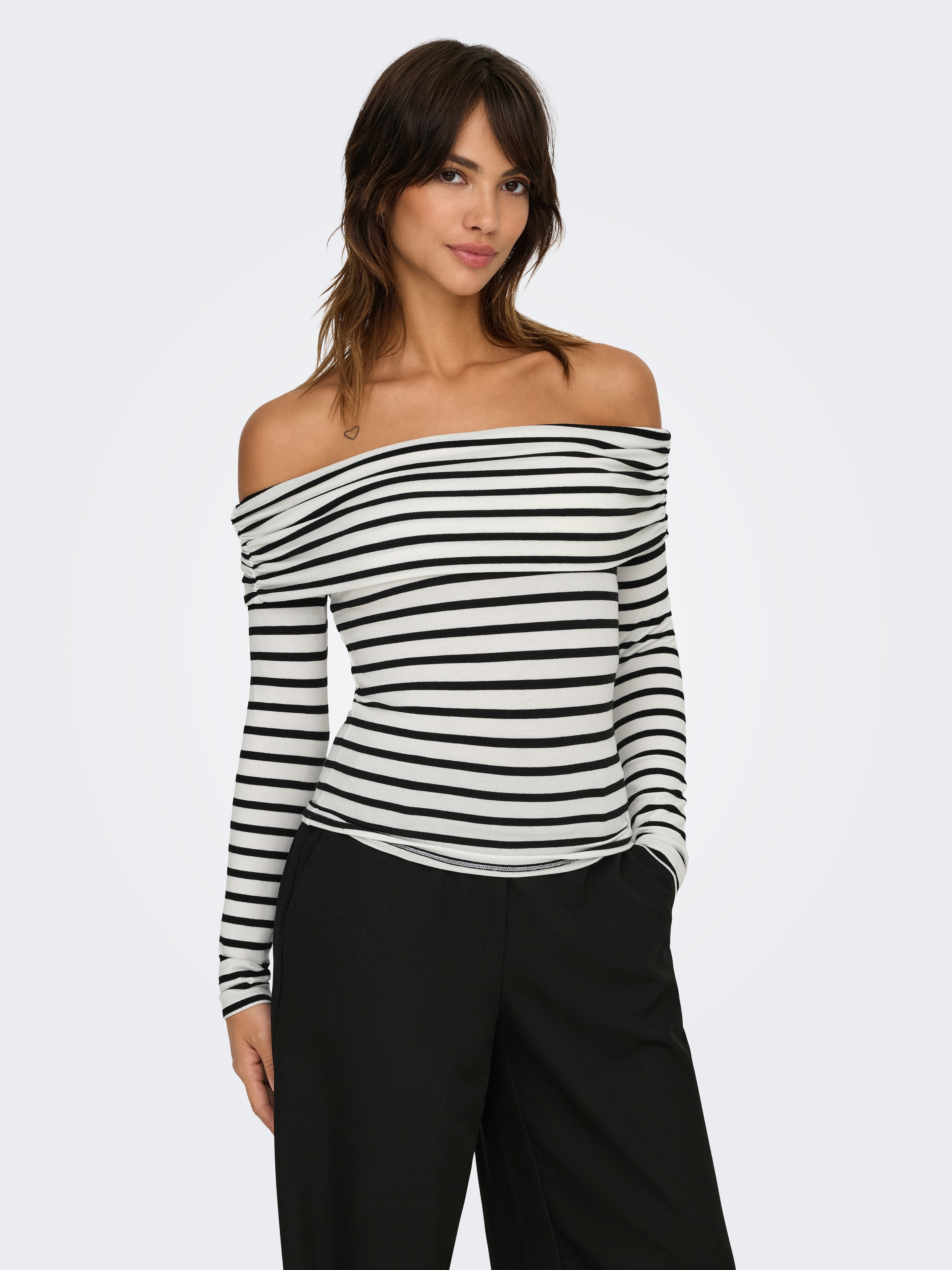ONLY Langarmshirt »ONLGLAMOUR L/S OFF SHOULDER TOP CC JRS«