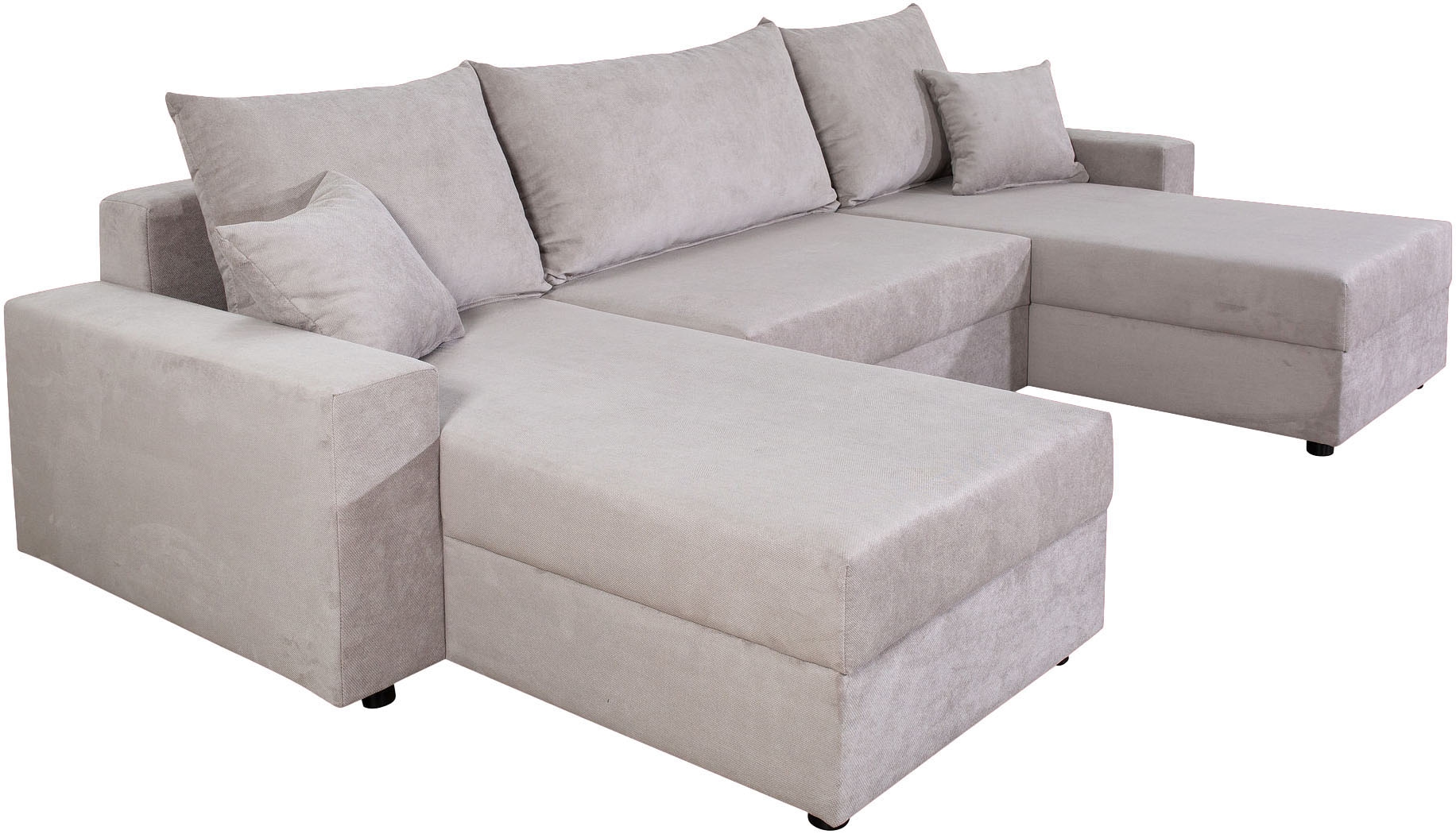 COLLECTION AB Wohnlandschaft »Pico U-Form«, Wohnlandschaft,2 X Ottomane,Polyätherschaum Polsterung