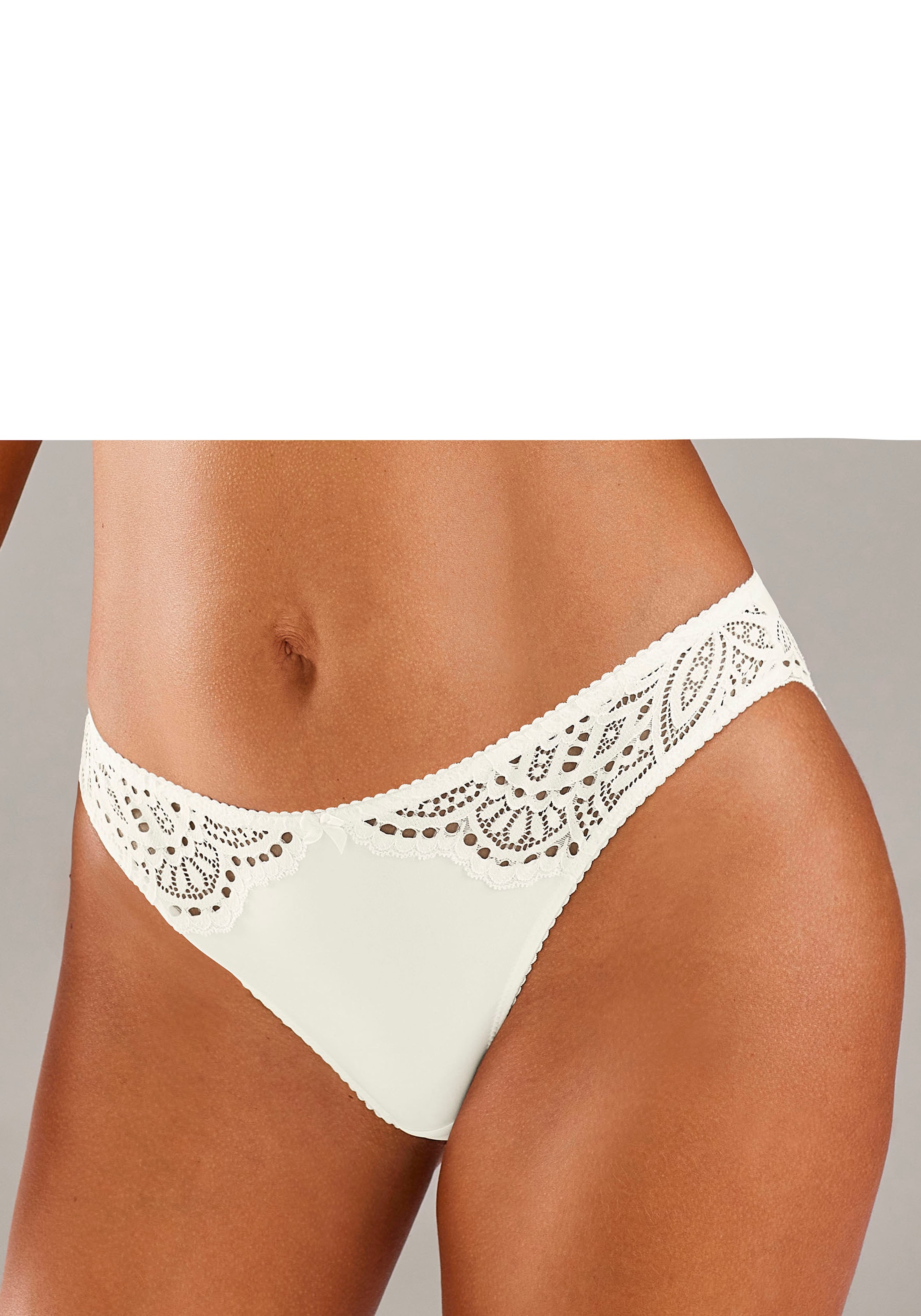 LASCANA Slip »Aurora« mit toller Spitze in blumiger Optik
