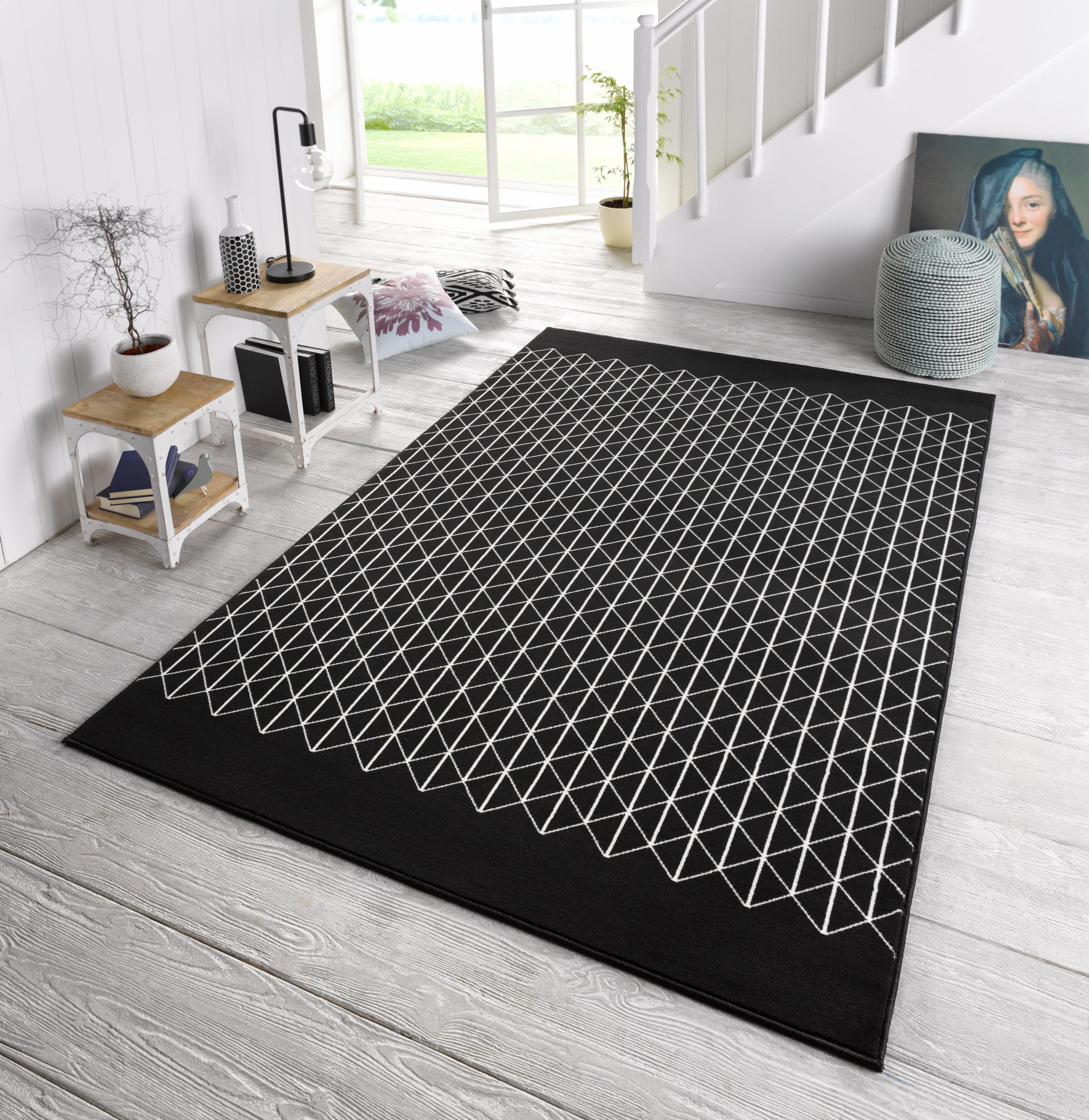 HANSE Home Teppich »Twist«, rechteckig, Kurzflor geometrischen Formen,  Robust, Pflegeleicht, Gekettelt online kaufen | Jelmoli-Versand