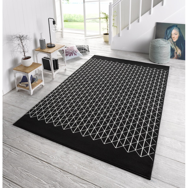 HANSE Home Teppich »Twist«, rechteckig, Kurzflor geometrischen Formen,  Robust, Pflegeleicht, Gekettelt online kaufen | Jelmoli-Versand