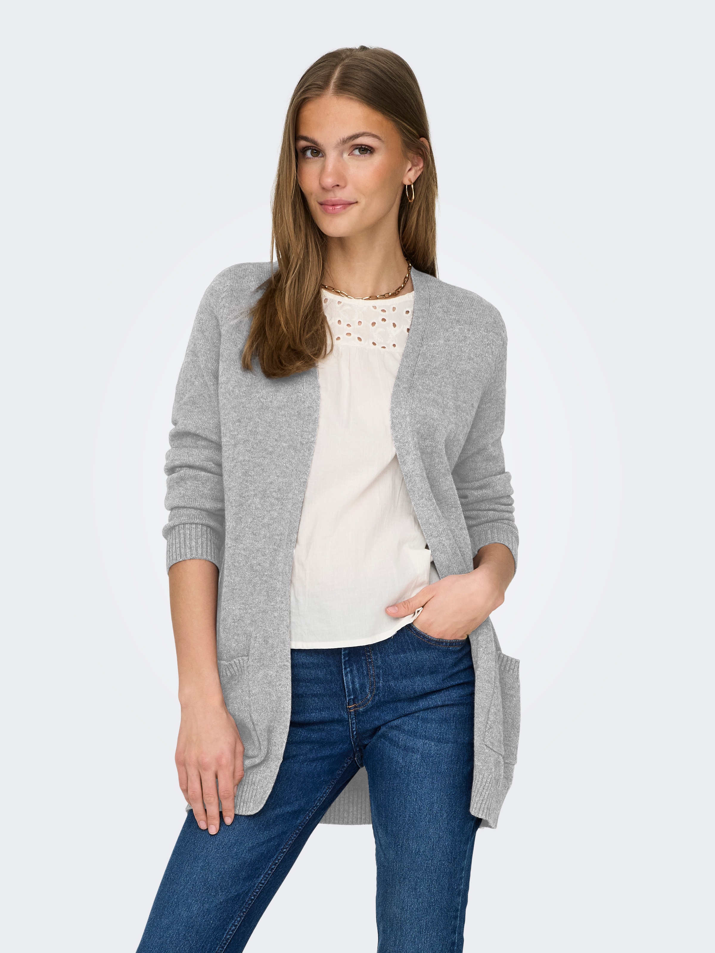 ONLY Strickjacke »ONLLESLY L/S OPEN CARDIGAN KNT NOOS«