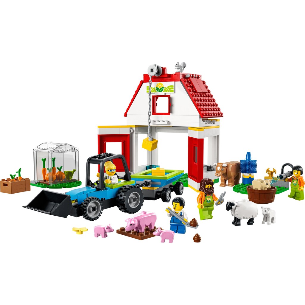 LEGO® Konstruktionsspielsteine »LEGO City Bauernhof mit Tieren«, (230 St.)