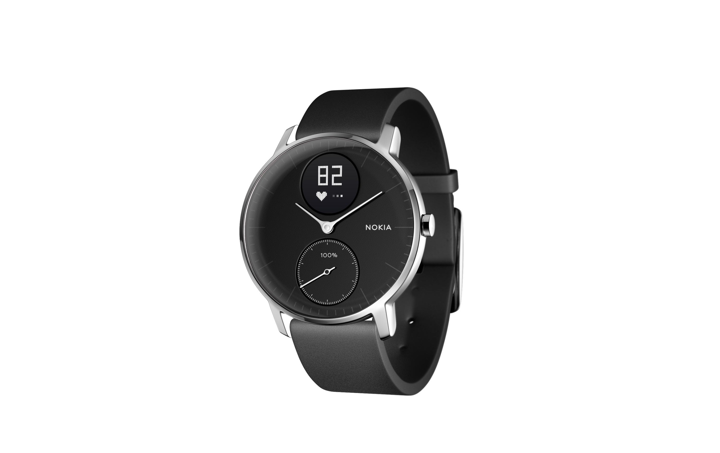 Withings Fitnessuhr NOKIA Aktivitatssensor Steel HR 36 schwarz jetzt shoppen Jelmoli Versand