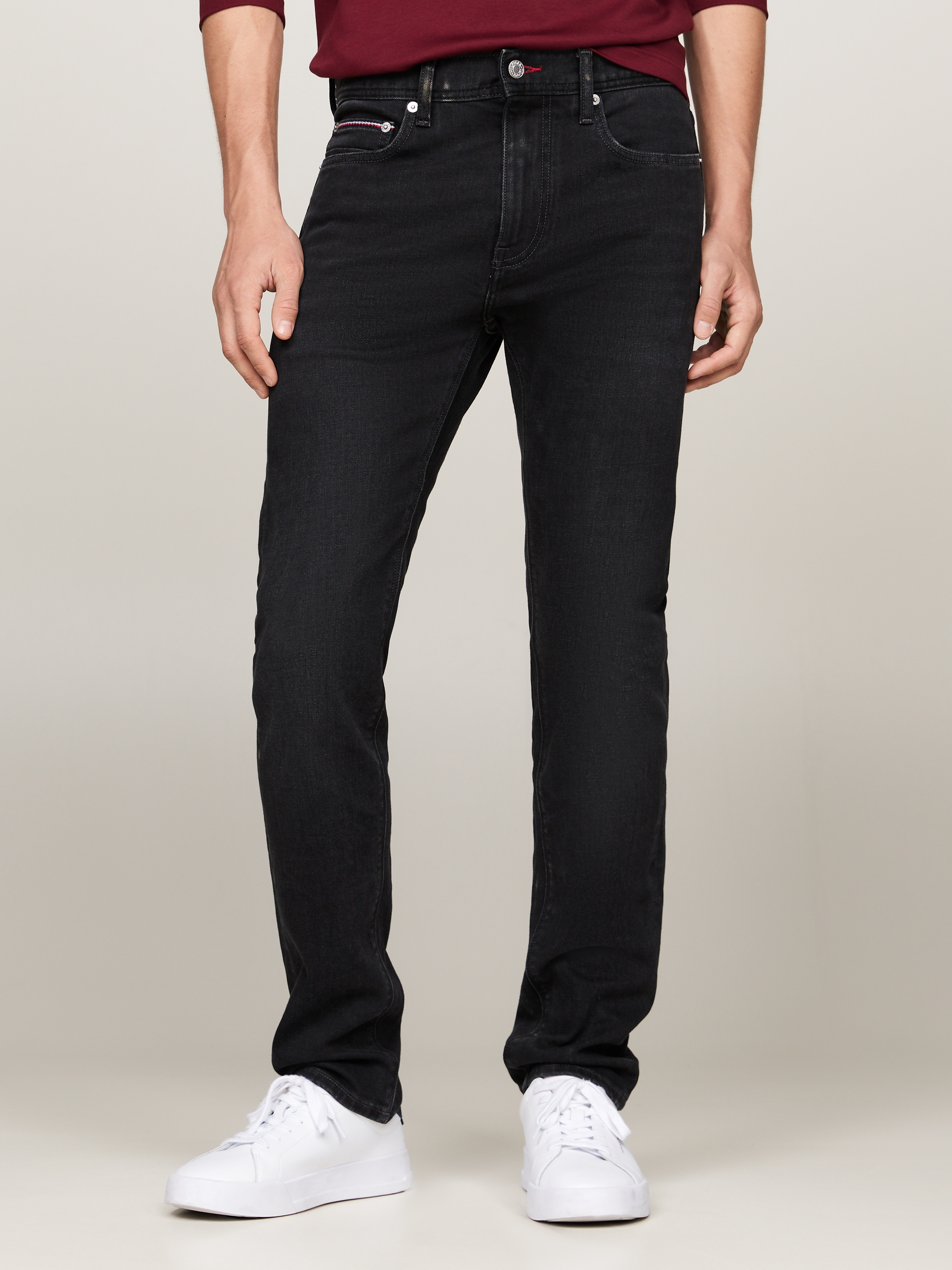 Tommy Hilfiger Slim-fit-Jeans »SLIM BLEECKER PSTR CROW BLACK«