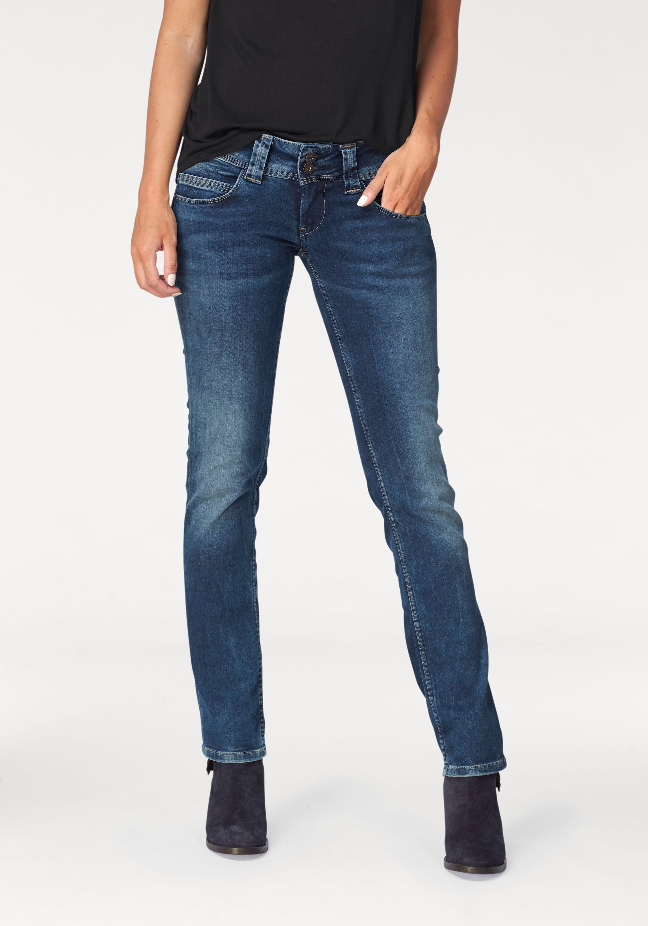 Pepe Jeans Regular-fit-Jeans »VENUS«, mit Badge