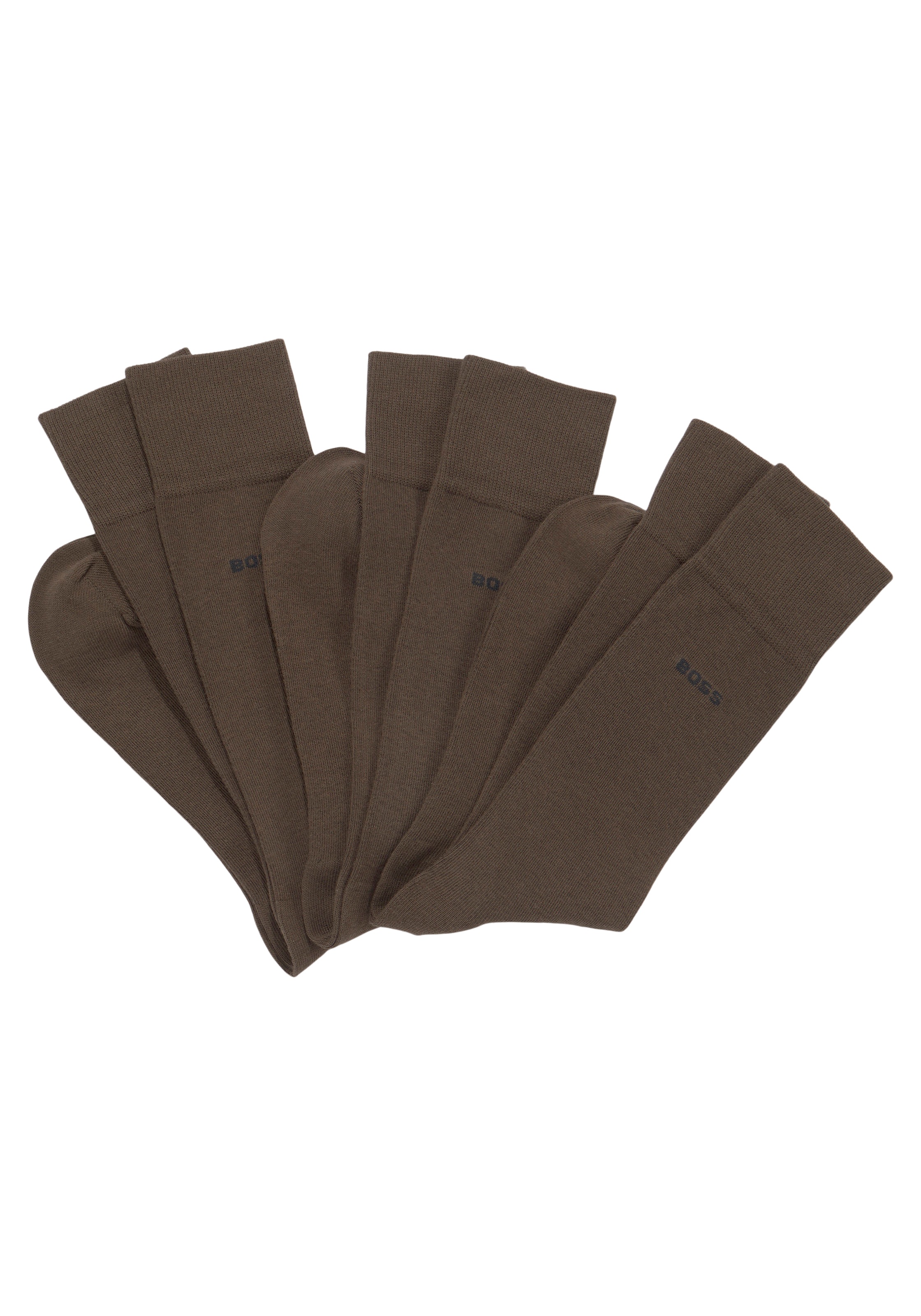 BOSS Basicsocken »3P RS Uni Colors« 3 Stk. tlg. mit eingenähtem Logoschriftzug