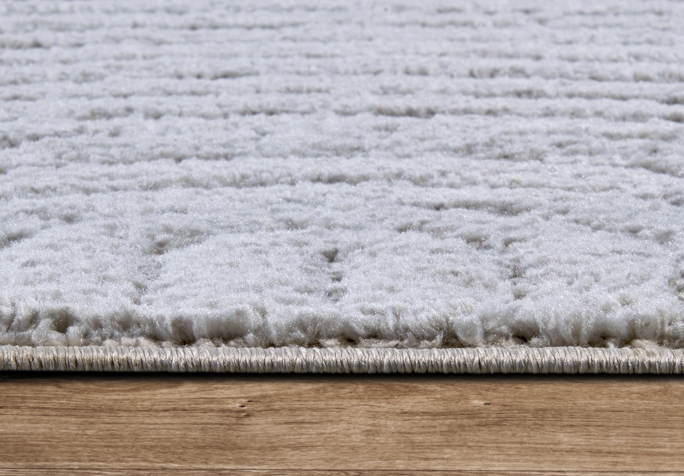 ELLE DECORATION Designteppich »Cosy Panglao, auch als Rundteppich erhältlich«, rechteckig, 14 mm Höhe, uni Kurzflor, Hoch Tief Struktur, modern, Skandi, Boho, Wohnzimmer