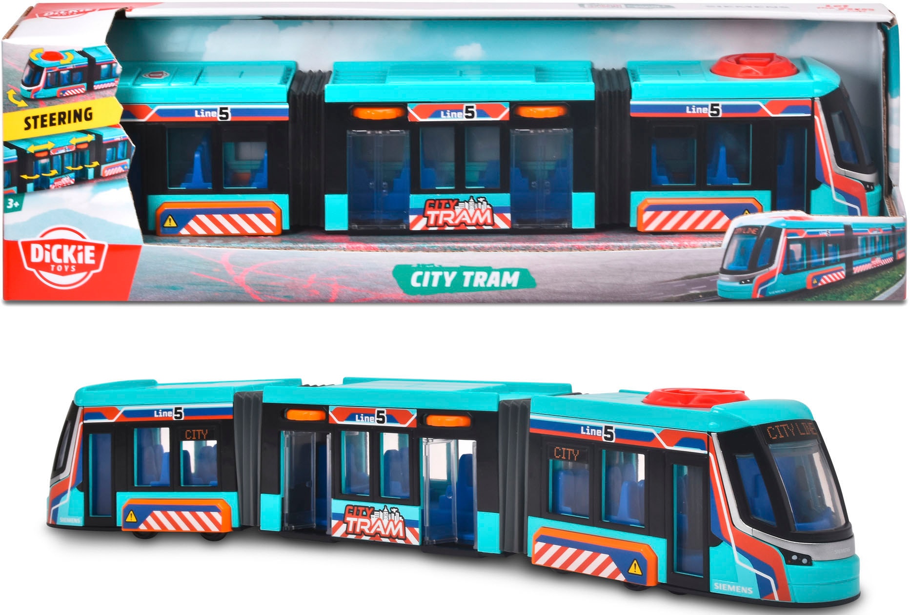 Dickie Toys Spielzeug-Strassenbahn »Siemens City Tram«