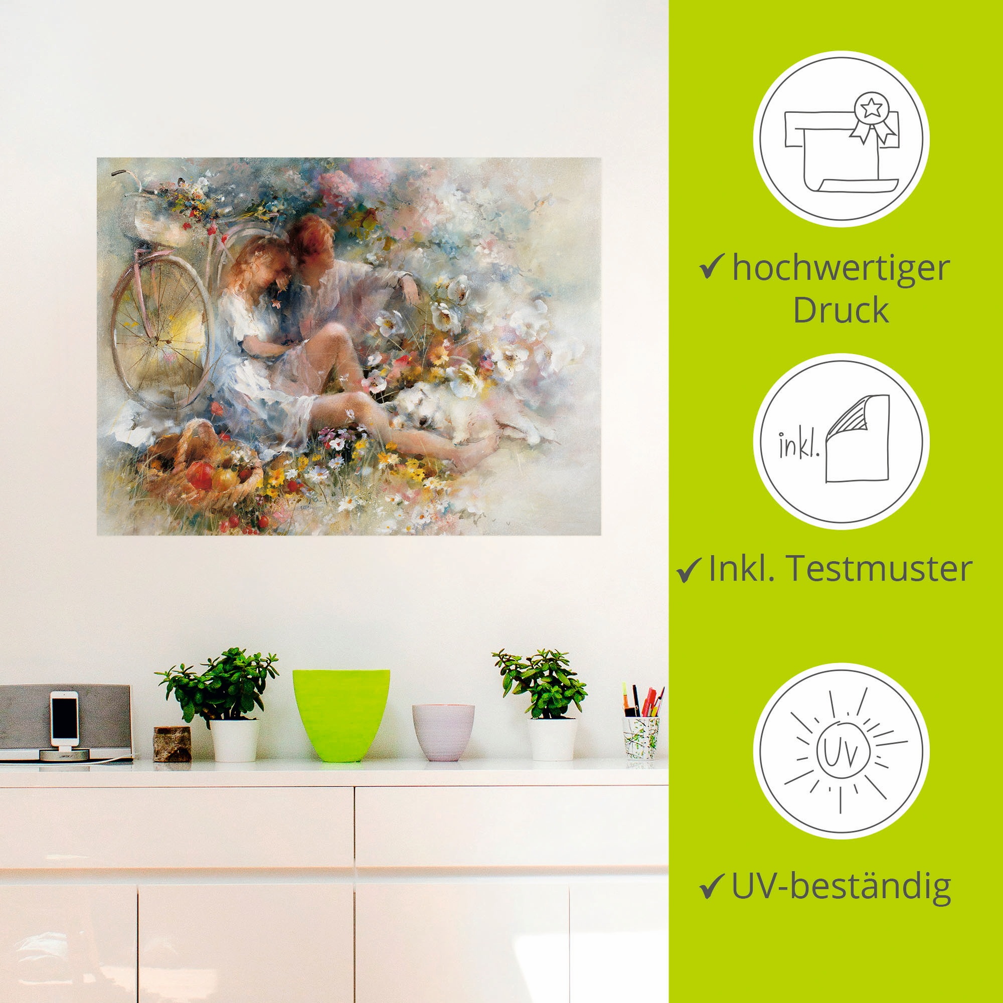 Artland Wandbild »Reise im Frühjahr«, Paar, (1 St.), als Leinwandbild, Poster, Wandaufkleber in verschied. Grössen