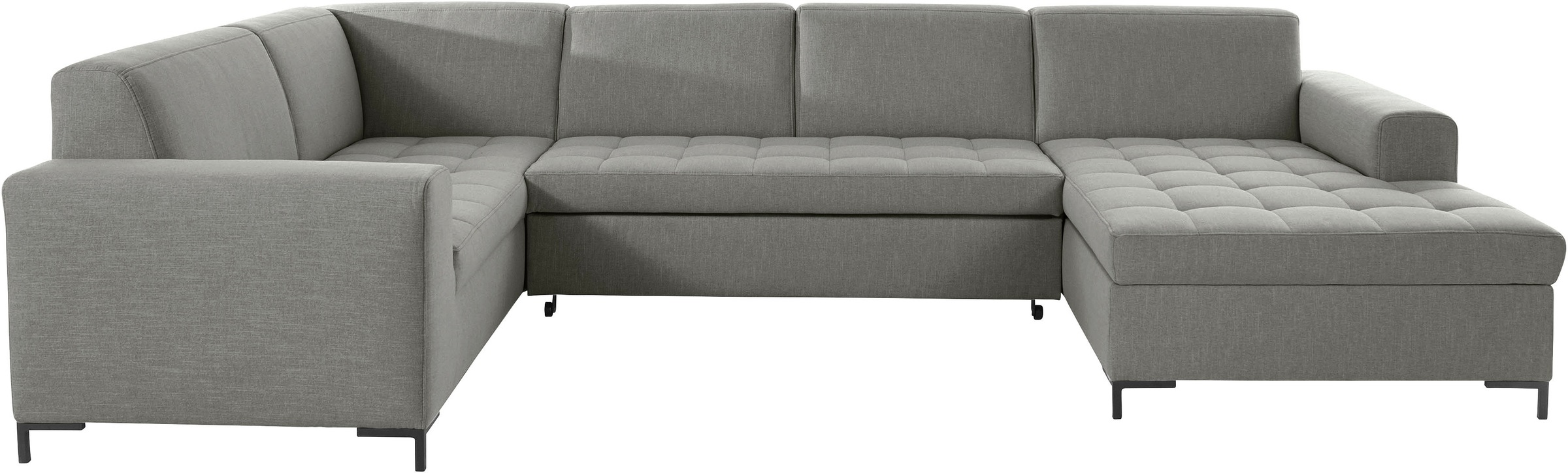 GOODproduct Wohnlandschaft »Grazzo, aktuelle Steppung im Sitz, viel Platz, U-Form, Breite 332cm«, hochwertige Stoffe aus recyceltem Material, Steppung im Sitzbereich