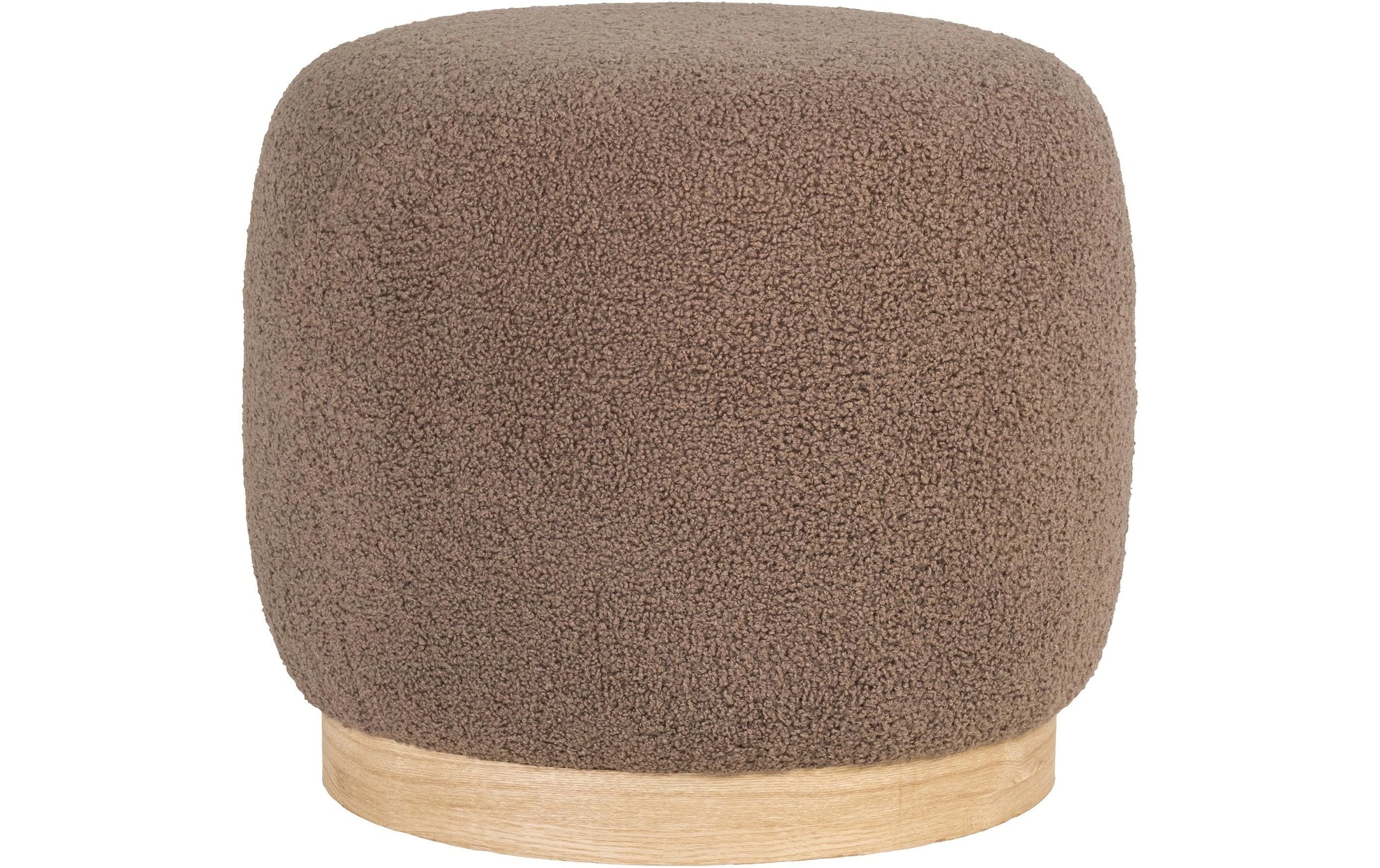 House Nordic Pouf »Belfort Braun«