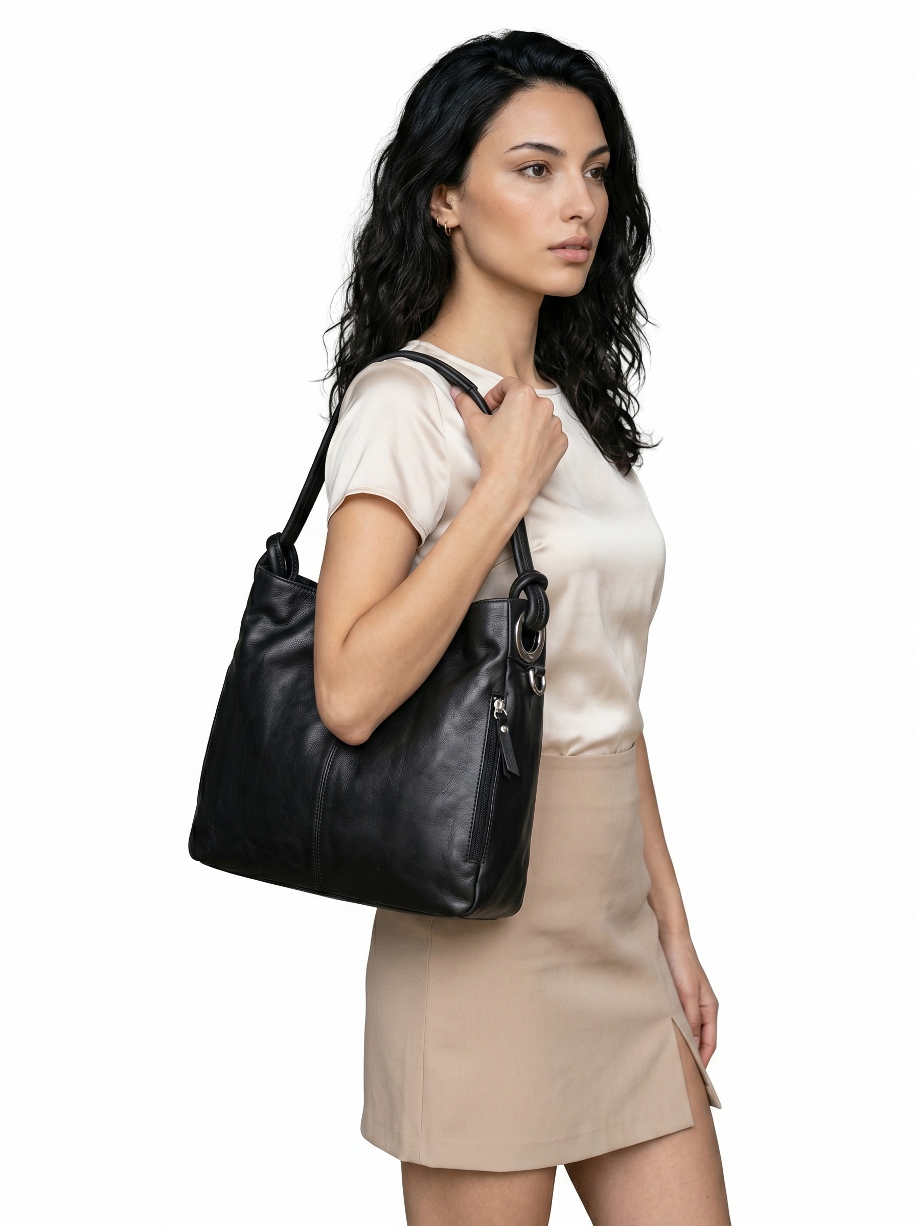 Samantha Look Shopper "SAMANTHA LOOK Damen echt Leder, Made in Italy" echt Leder, Made in Italy