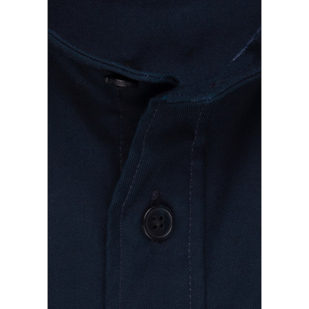seidensticker Businesshemd »Schwarze Rose«, Regular Langarm Stehkragen Uni