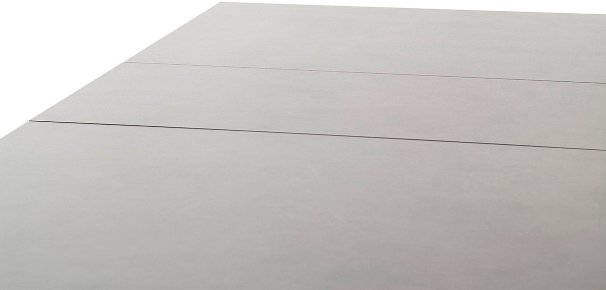 MCA furniture Esstisch »MASSARO Tisch mit Säule 160-210 cm«, (Einzelstück), Keramik, Metall, Synchronauszug, ausziehbar, 6-8 Pers.