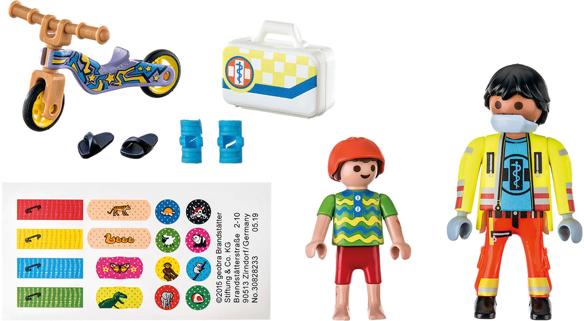 Playmobil® Konstruktions-Spielset »Sanitäter mit Patient (71245), My City Life«, Made in Europe