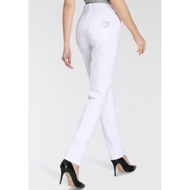Jeans Dekorative online bestellen | auf Jelmoli-Versand der Nieten MAC Gerade Tasche hinteren »Melanie-Heart«,