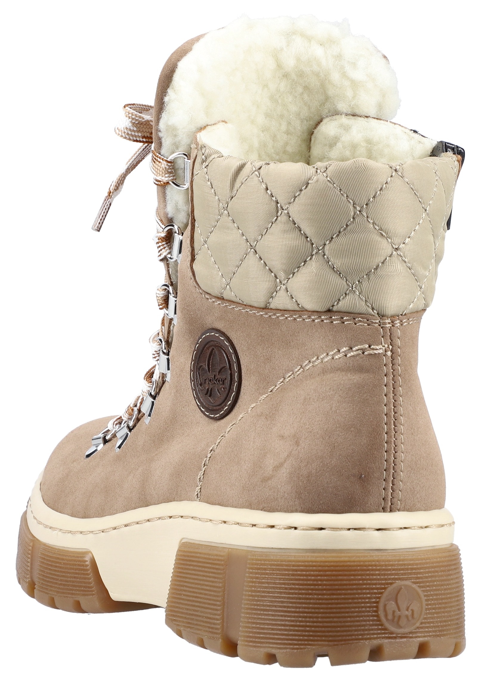 Rieker Winterboots, mit gestepptem Schaftrand