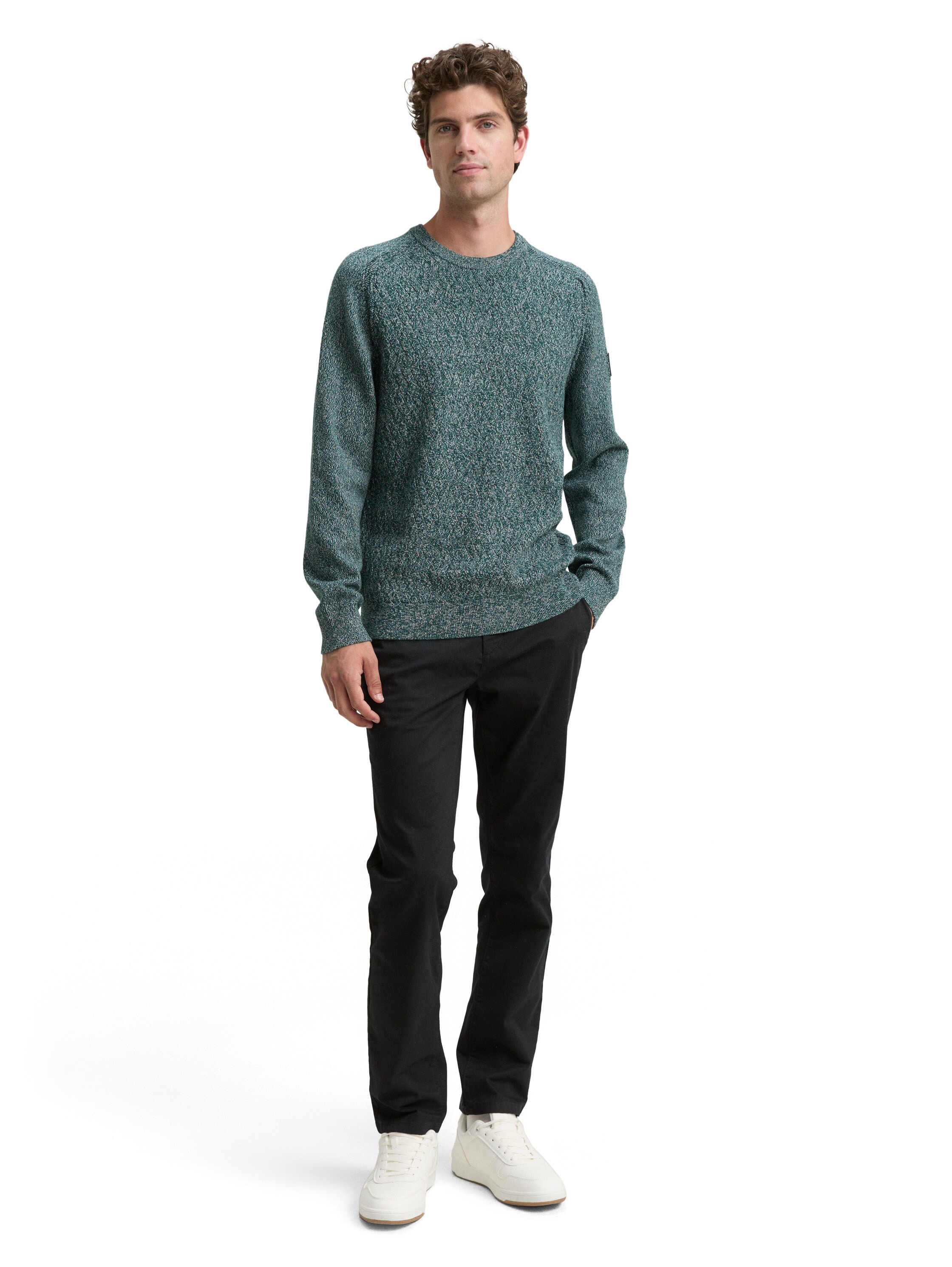 TOM TAILOR Strickpullover, mit Logo Stickerei am Arm