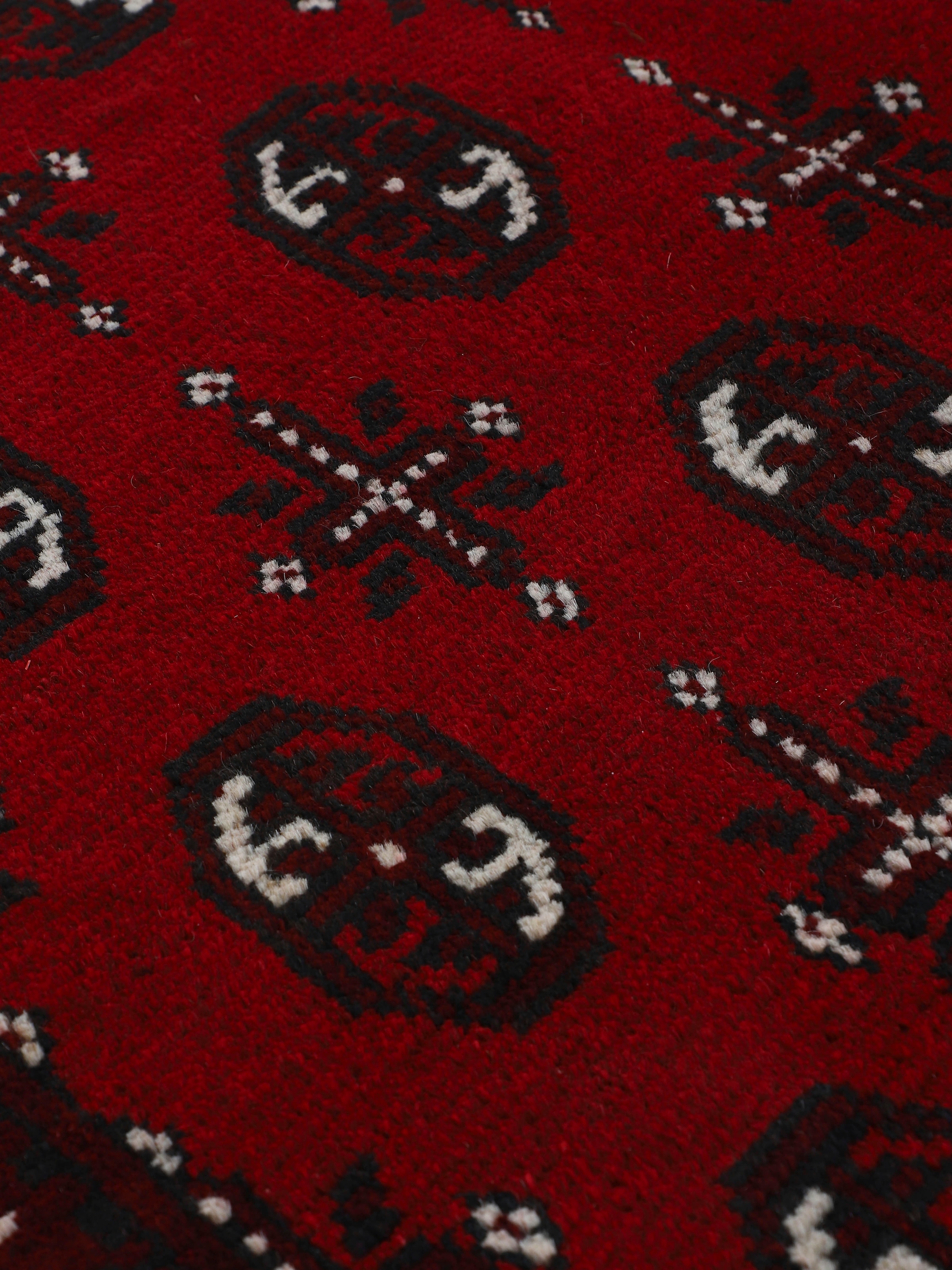 Woven Arts Orientteppich »Afghan Akhche Bokhara«, rechteckig, 8 mm Höhe, reine Schurwolle für ein warmes Raumklima, handgearbeitet