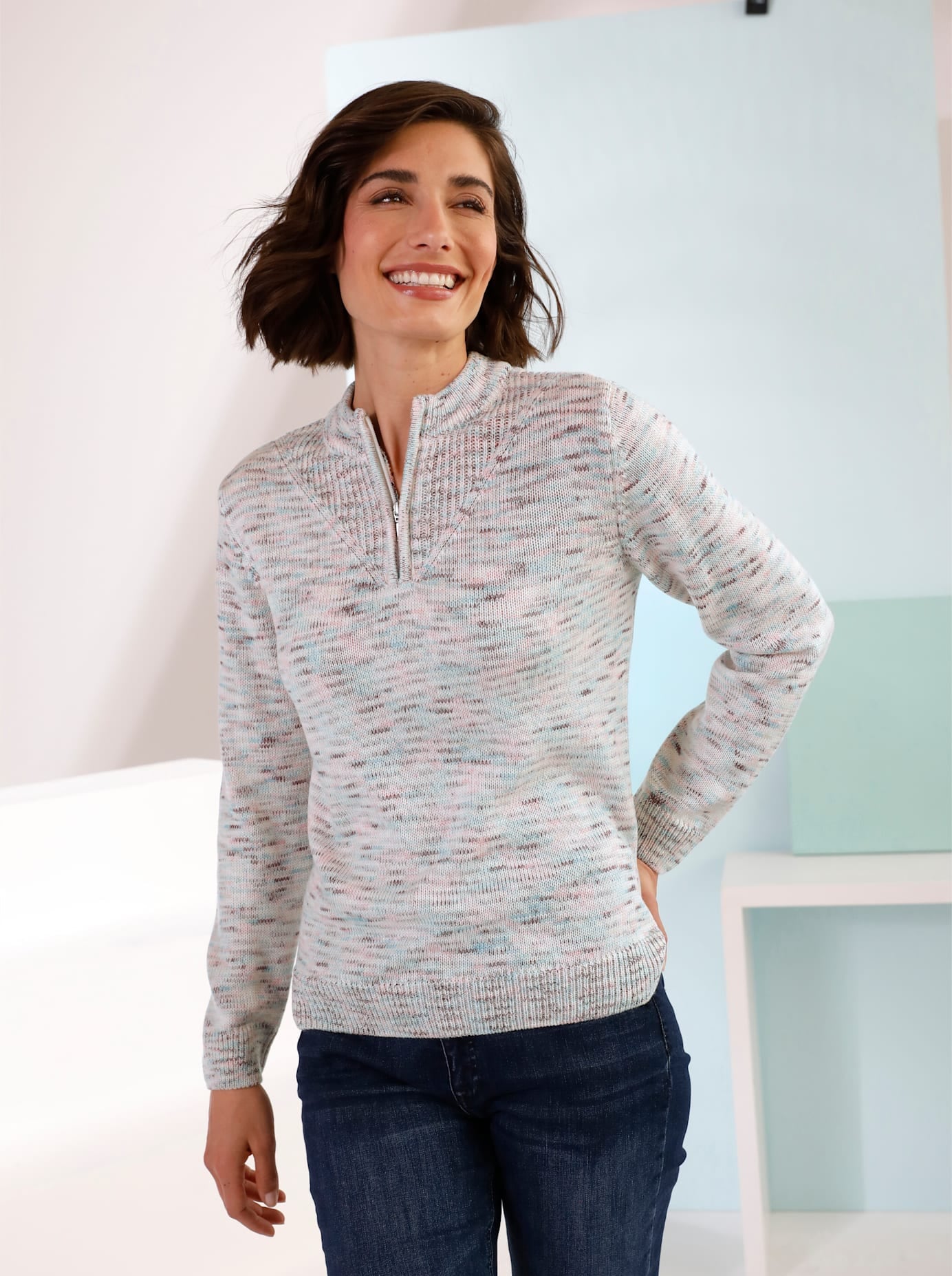 Classic Basics Stehkragenpullover »Pullover«